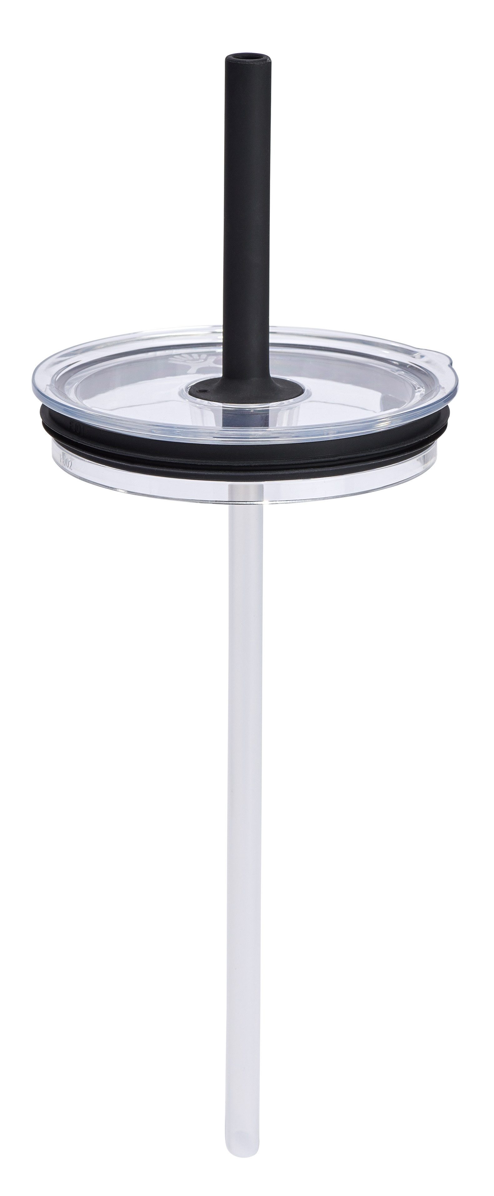 Hydro Flask Deckel Large Press-In All Around Tumbler Straw Lid Clear, (1-tlg), Transparenter Deckel für freie Sicht mit Strohhalm