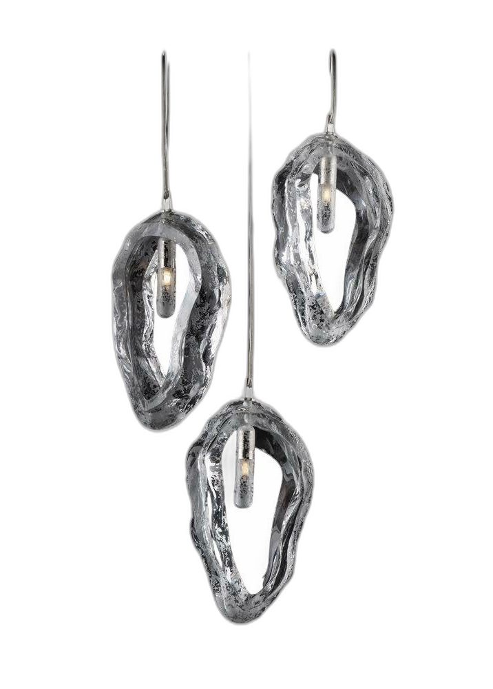 Xlmoebel Pendelleuchte Bohemia IVELE Crystal Hängelampe Muschel aus Kristall, Hergestellt in Europa