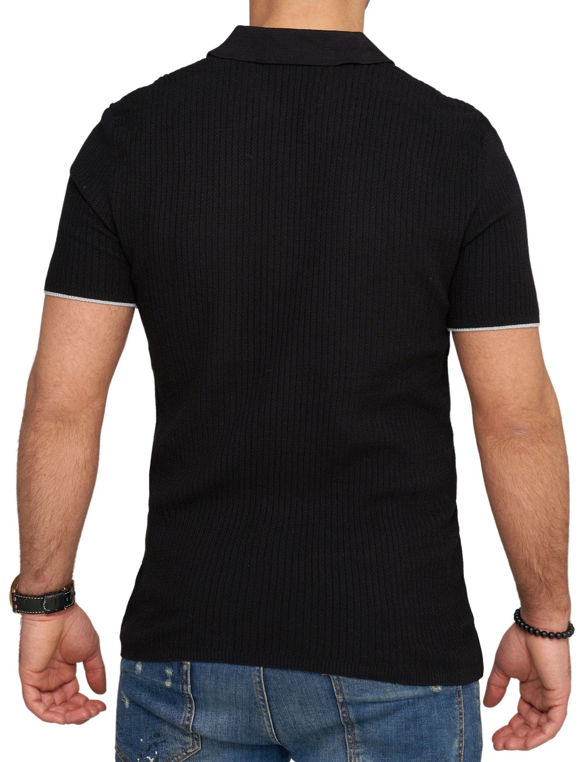 CARISMA Poloshirt CRMANAUS Rippstrick Kurzarm Polo günstig online kaufen