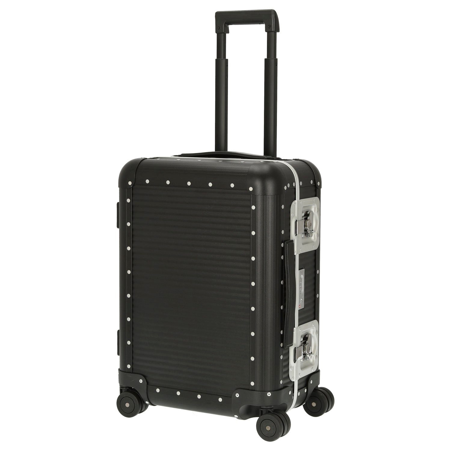 FPM Handgepäck-Trolley Milano Bank aluminum Spinner 55 M - 4-Rollen-Kabinentrolley 55/25 cm, 4 Rollen Rollen