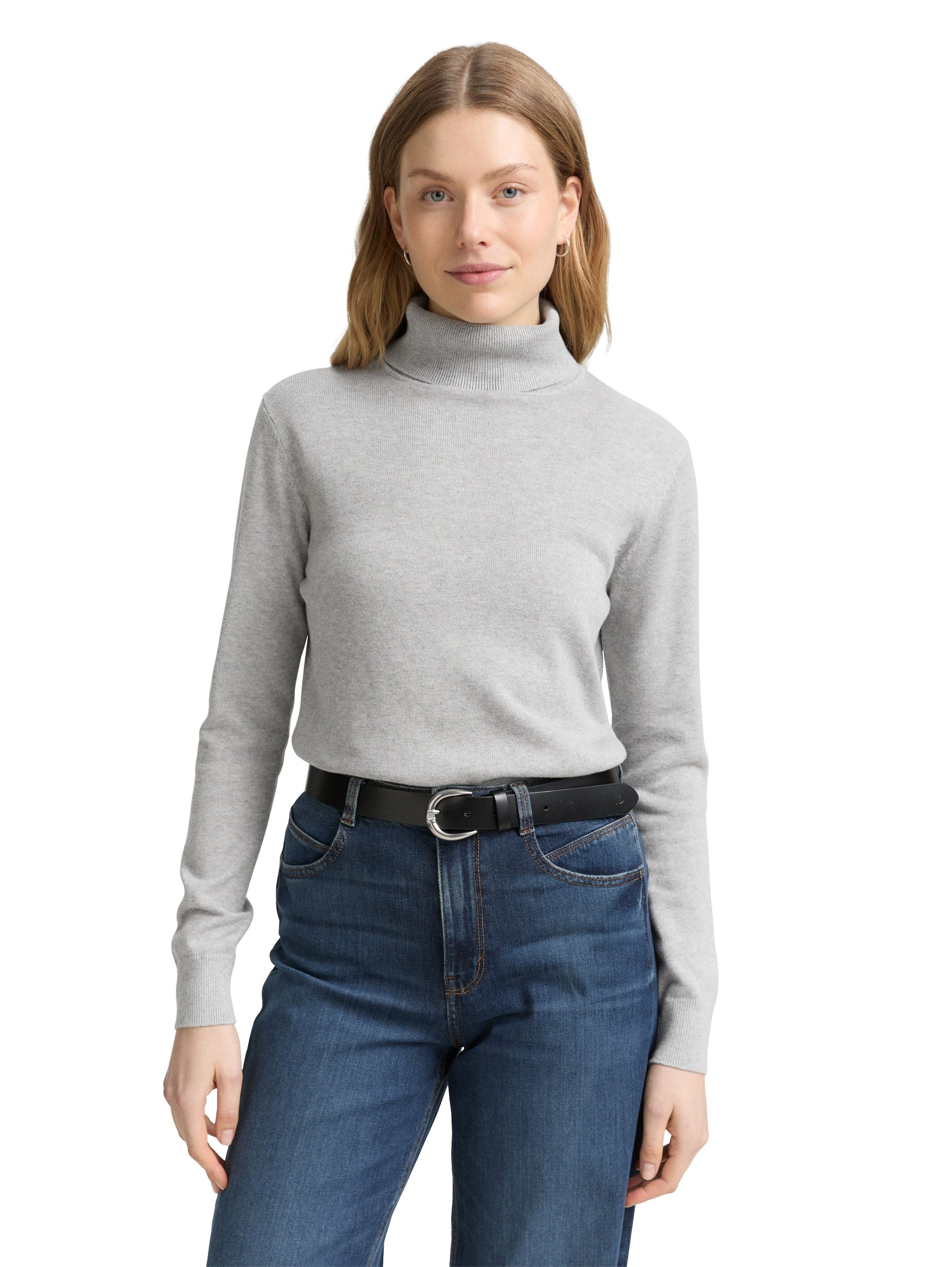 TOM TAILOR Rollkragenpullover mit Rippbündchen günstig online kaufen