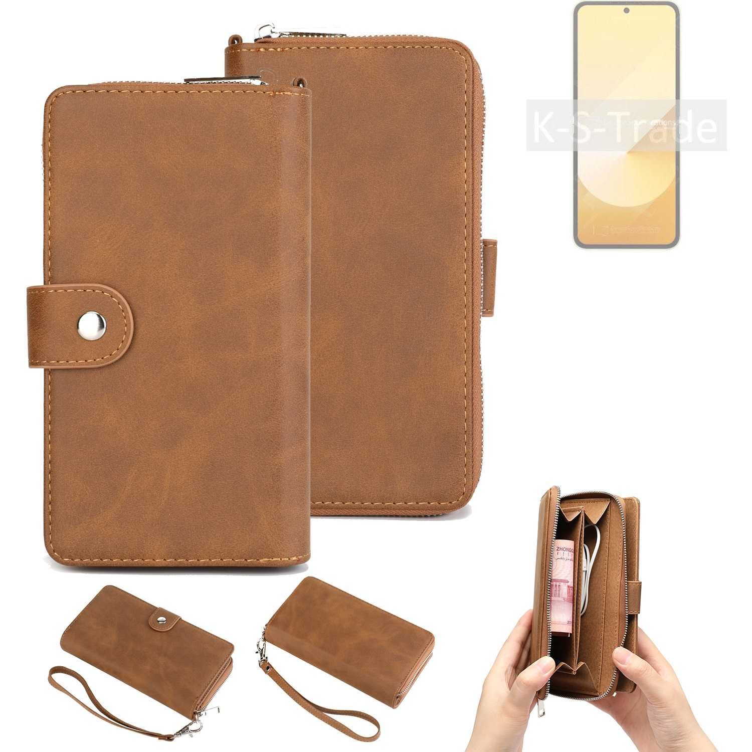 K-S-Trade Handyhülle für Samsung Galaxy Z Flip6, Handyhülle Schutzhülle & Portemonnee Tasche Handytasche Case Etui