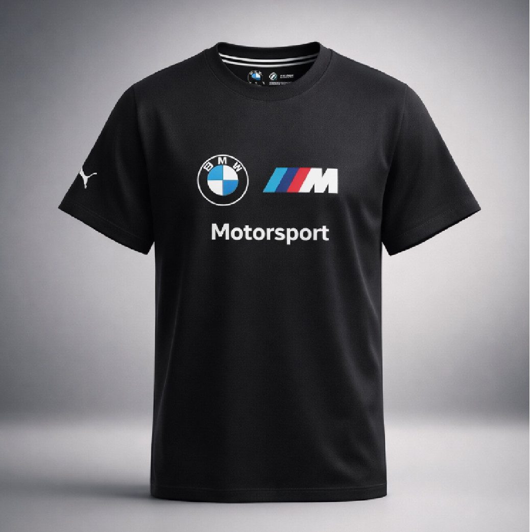 BMW T-Shirt BMW MMS ESS Logo Tee Herren T-Shirt Motorsport Schwarz