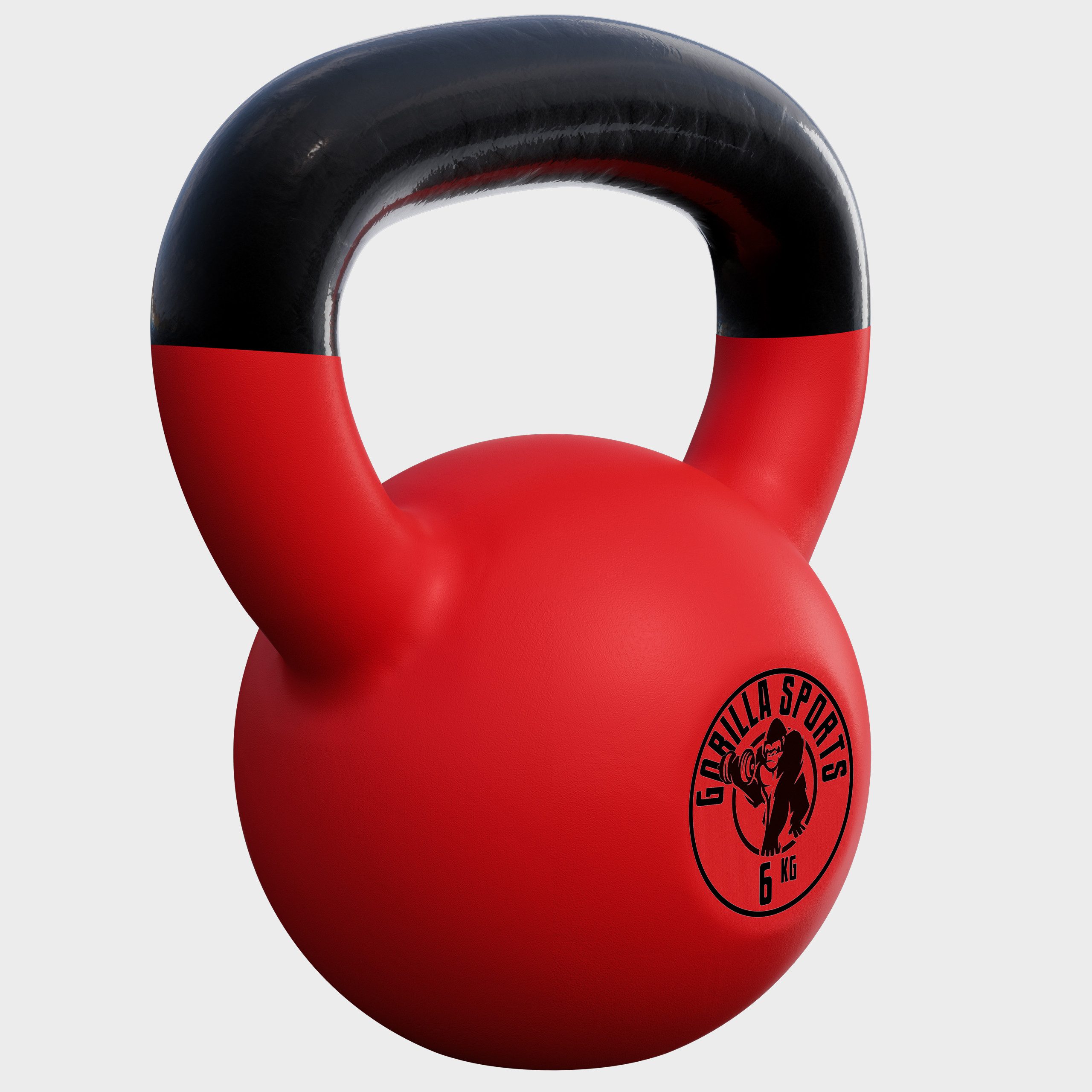 GORILLA SPORTS Kettlebell Kettlebell Guss mit Vinylbeschichtung 2 kg - 32 kg