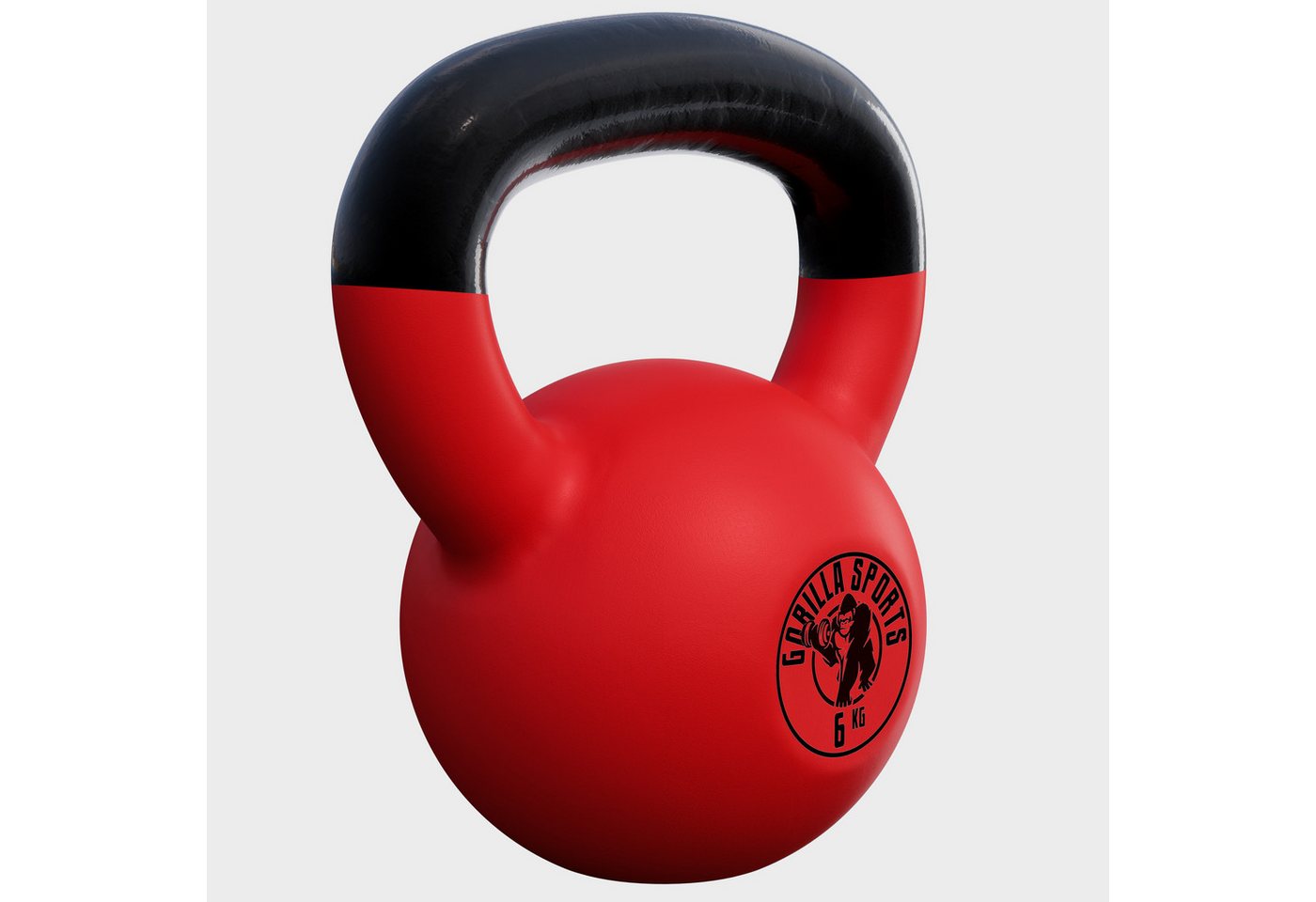 GORILLA SPORTS Kettlebell 2 - 32 kg, Gusseisen Kugelhantel mit Neoprenbeschichtung, Kraftraining
