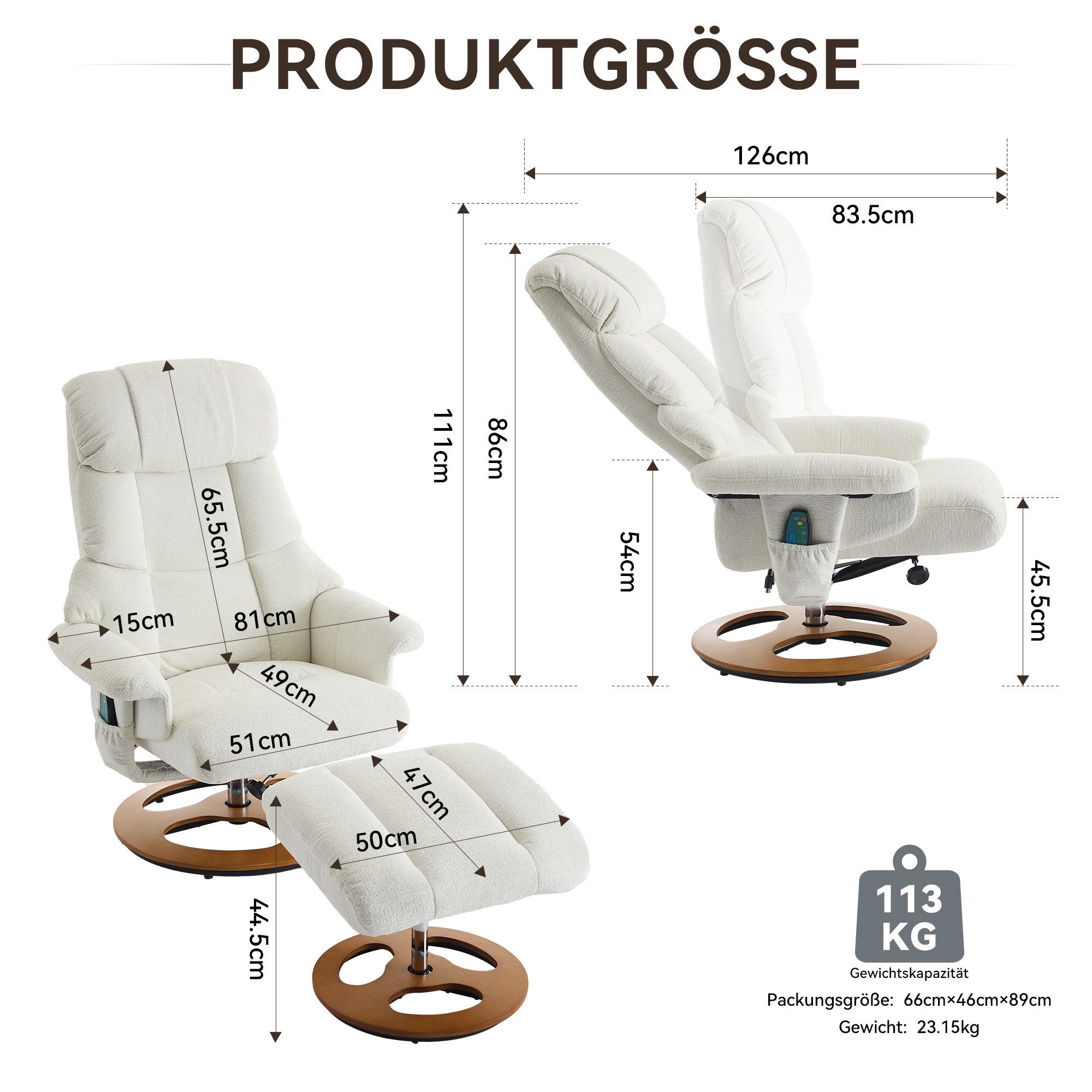 i@home Relaxsessel Bequemer Relaxsessel mit Massage-, günstig online kaufen