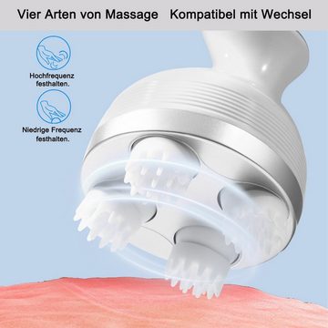 Welikera Massagegerät Kopfmassagegerät, 2 Geschwindigkeiten einstellbar IPX7 wasserdicht
