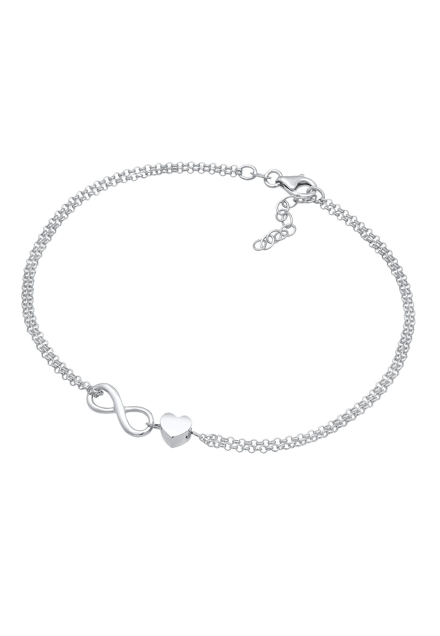 Elli Fußkette Herz Unendlichkeit Infinity 925 günstig online kaufen