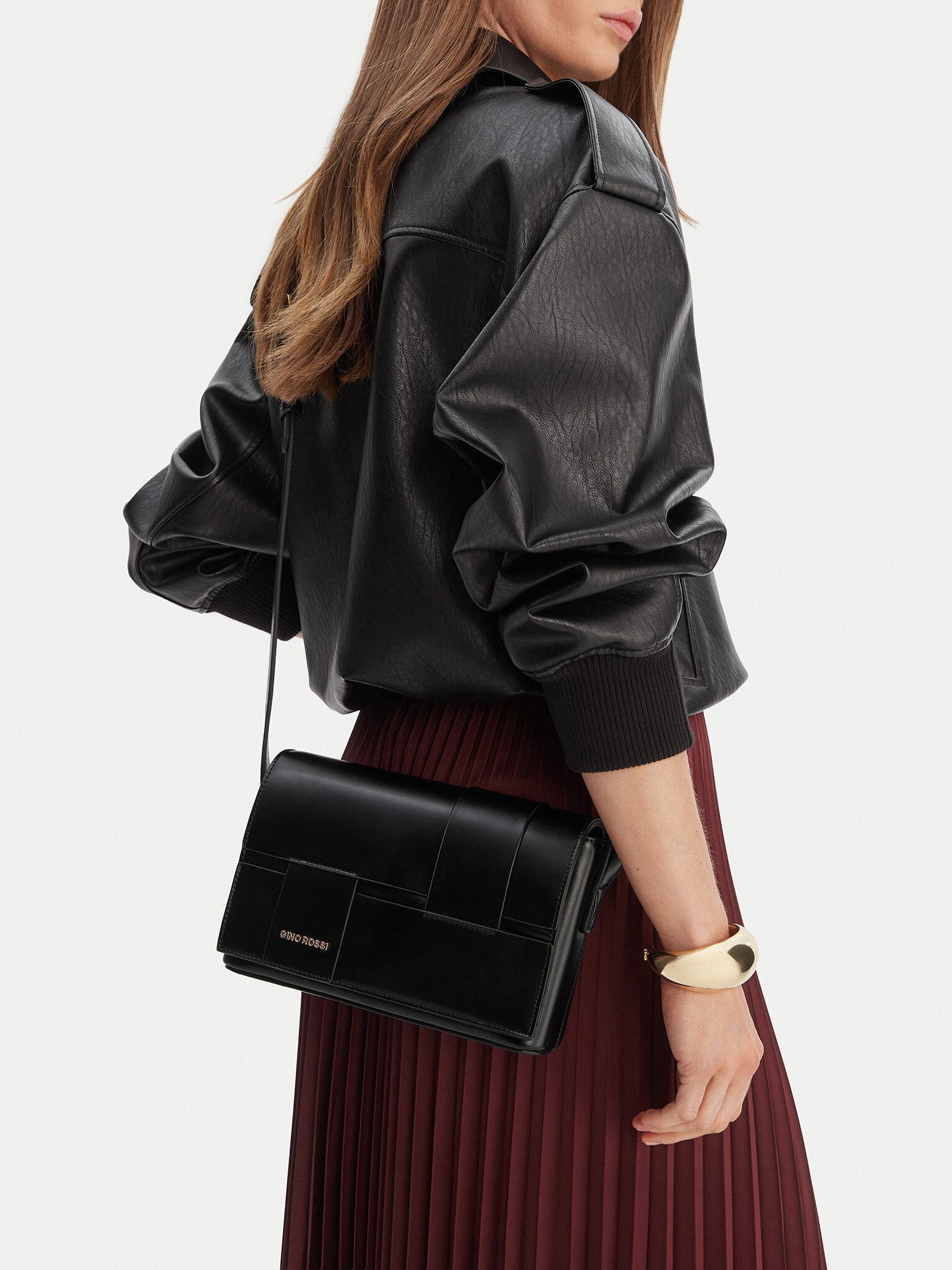 Handtasche Gino Rossi Damenhandtasche Schwarz Gino Rossi-C-KY185 Schwarz