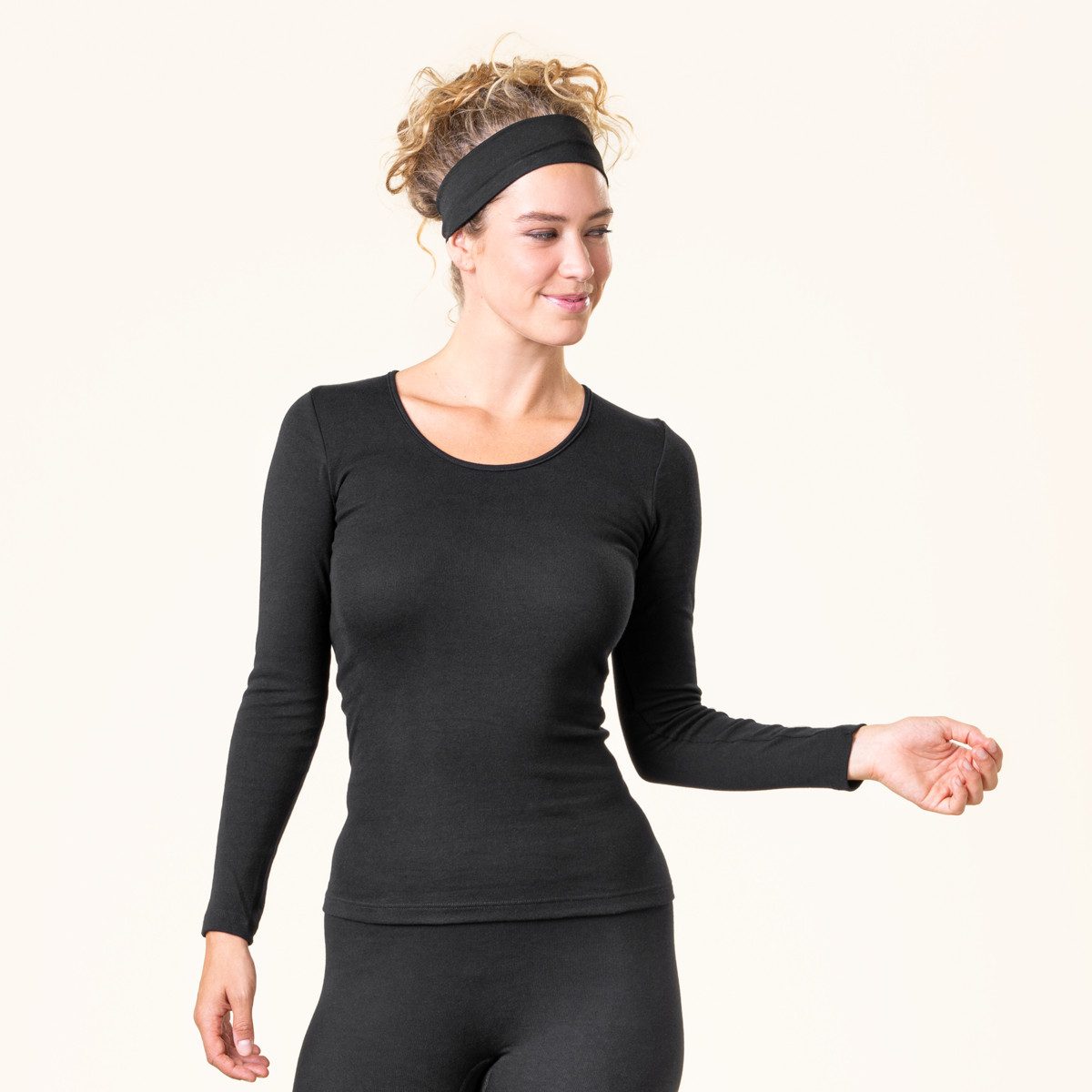 LIVING CRAFTS Langarmhemd JOHANNA GOTS zertifiziert