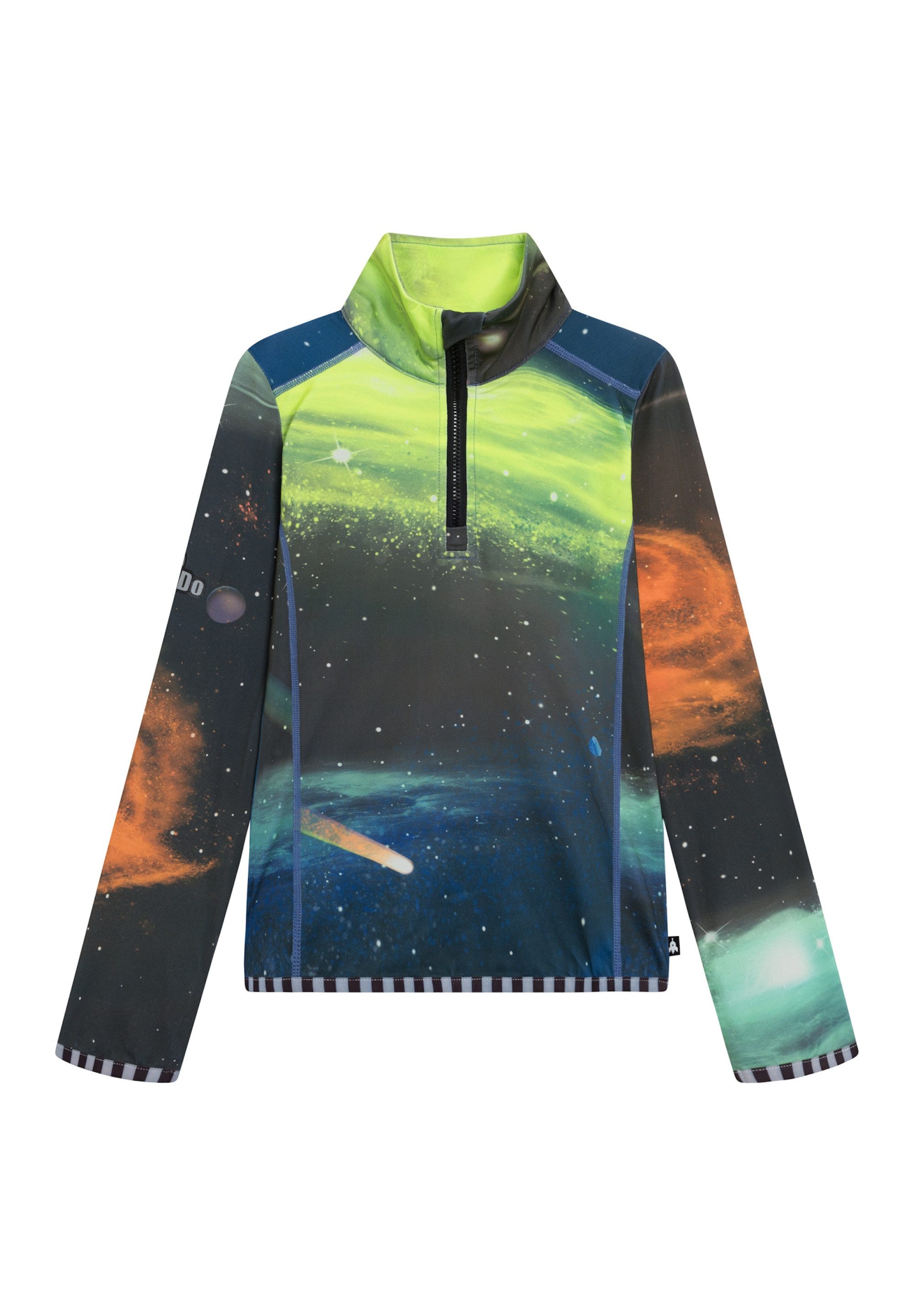 WeeDo Langarmshirt SPACE Feuchtigkeitsregulierendes Funktionsshirt für Kinder