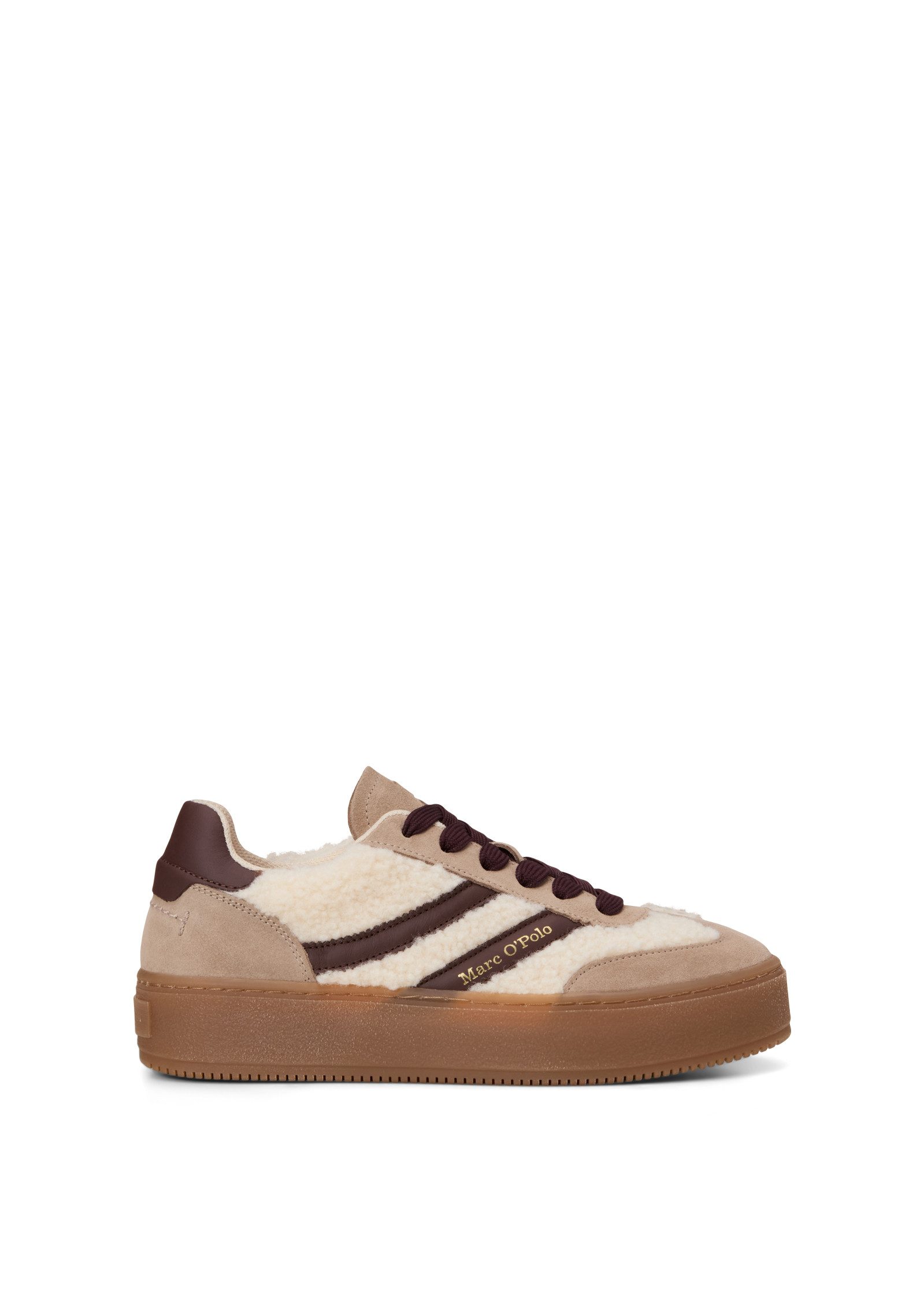 Marc O'Polo aus geöltem Veloursleder und Kunstfell Sneaker – Bild 2 von 5