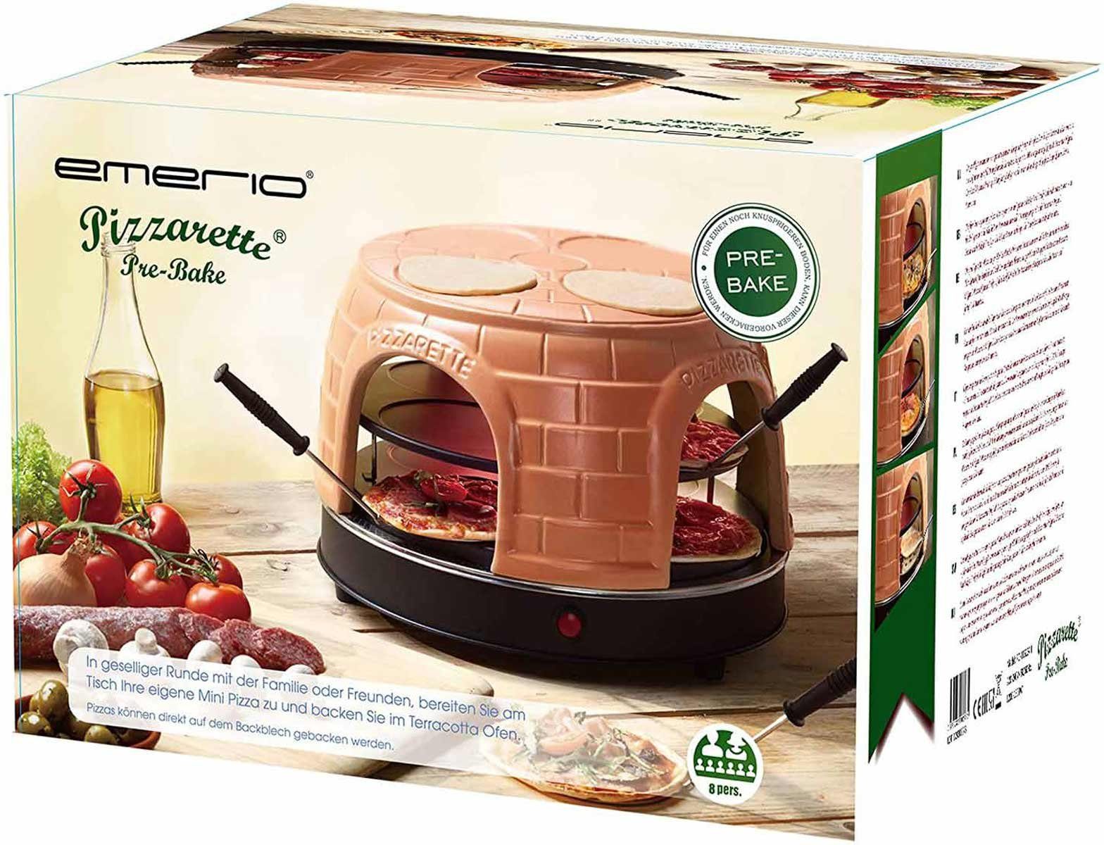 Mini-Pizza, Emerio Standgrill W PO-116124.1 Personen für 8 PIZZARETTE 1500 Pizza-Ofen,