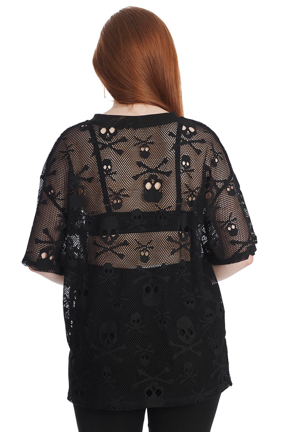 Banned T-Shirt Skull Queen Long Top