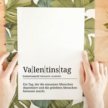Tigerlino Poster Valentinstag Definition Liebesposter Wandbild Liebe Wanddeko Geschenk