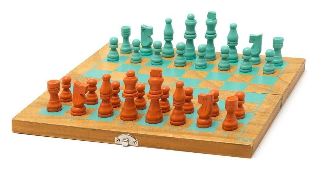 Damespiel 2-in-1-Schach- und Legami Spiel,