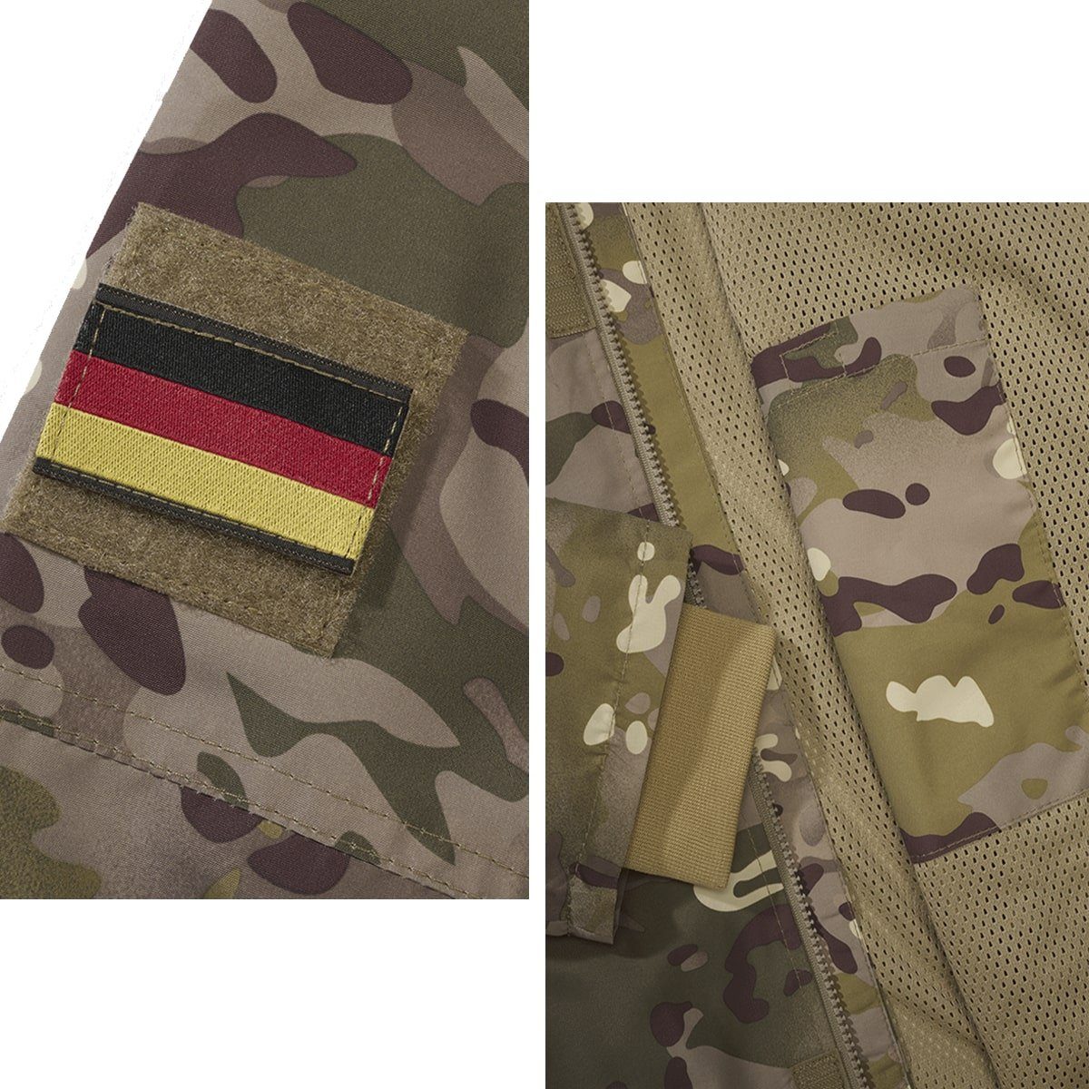 BWuM Windbreaker BWuM Tactical Windbreaker Zipper Sommer + Patch & Flaggen günstig online kaufen