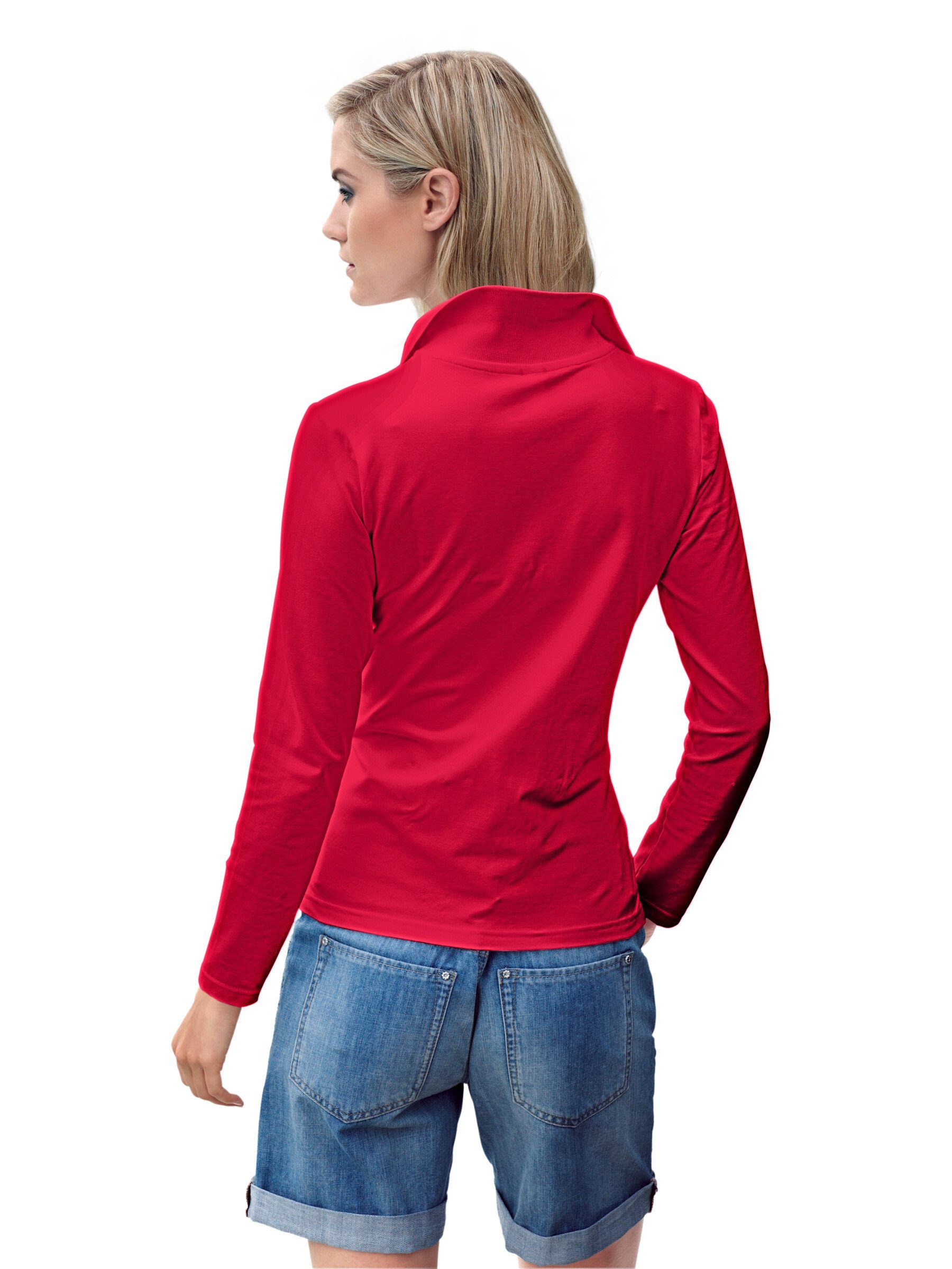heine T-Shirt Poloshirt Langarm