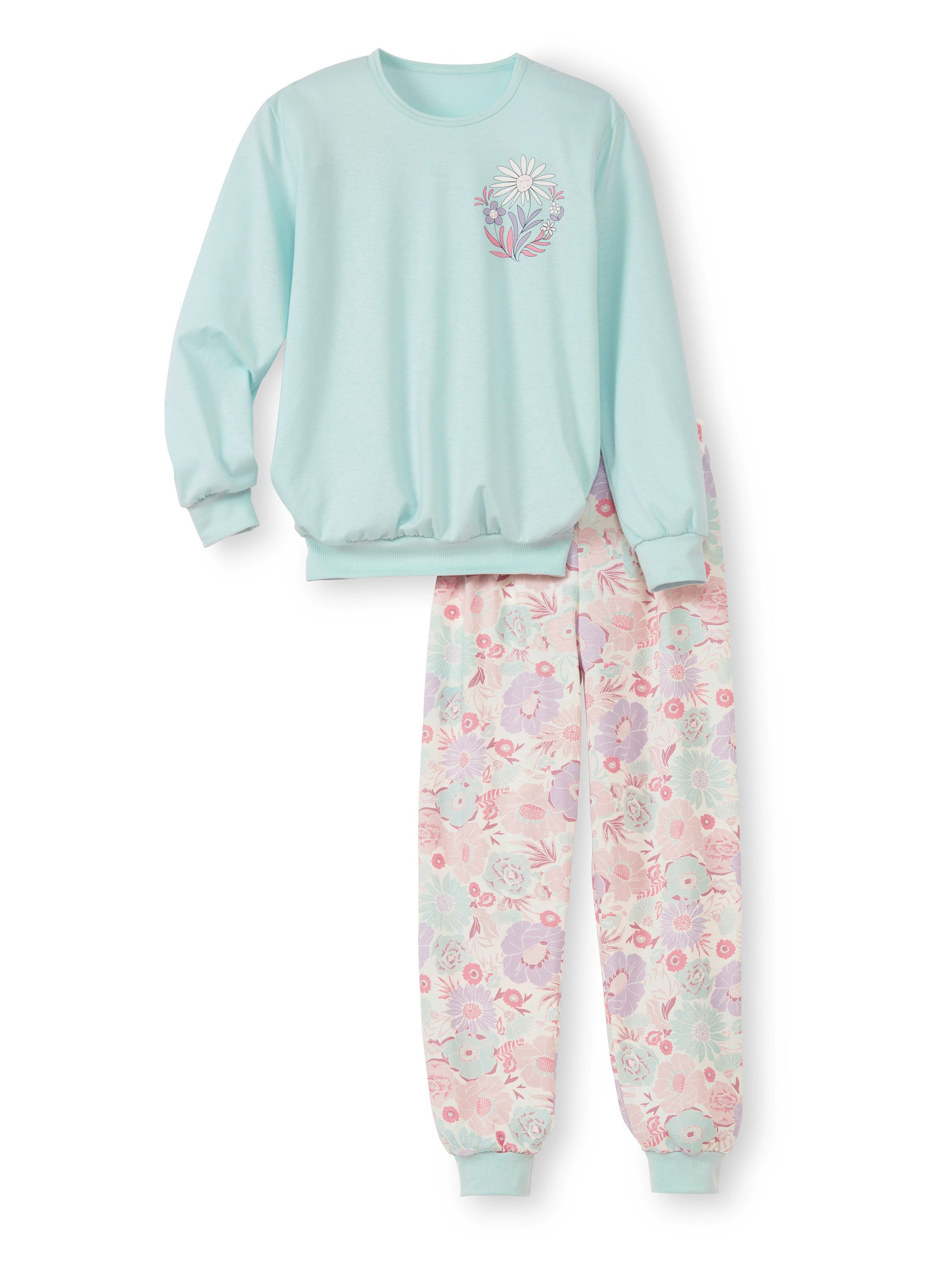 CALIDA Kids Snowflakes Conjunto de Pijama, Cascade Blue, 152