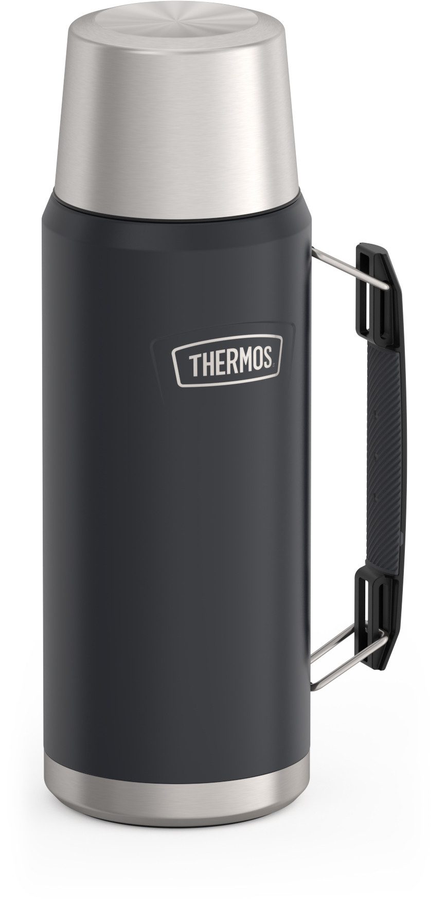 THERMOS Isolierflasche ICON BEVERAGE BOTTLE, Edelstahlkörper, spülmaschinenfest, 1,2l, 24h heiß & 24h kalt, Twist & Pour Lid, isolierter Trinkbecher