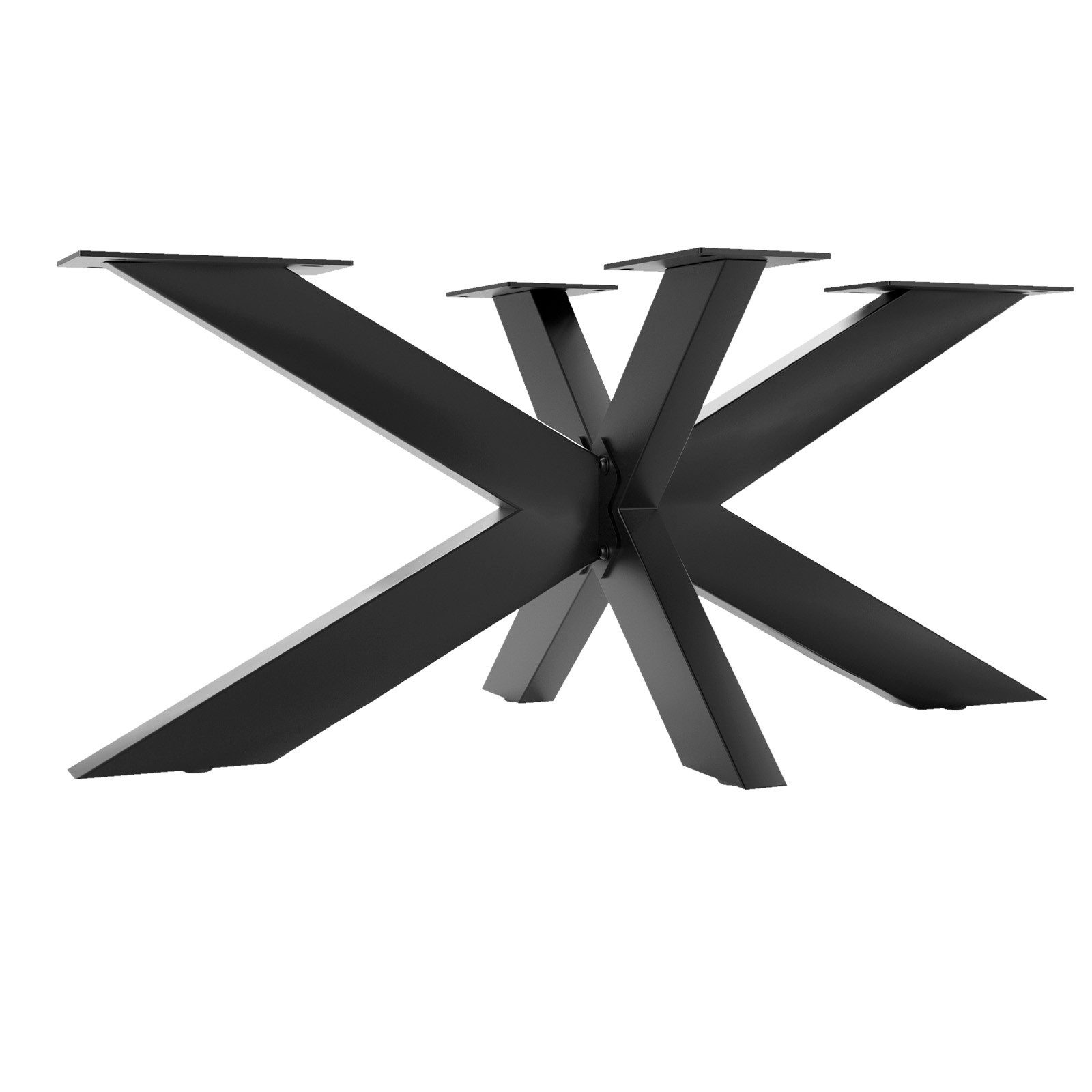 SO-TECH® Tischgestell SPIDER Schwerlast belastbar bis 250 kg, einfache Montage (1-St), Tischfuß für Couchtisch, schwarz, 98 x 58 x 43 cm