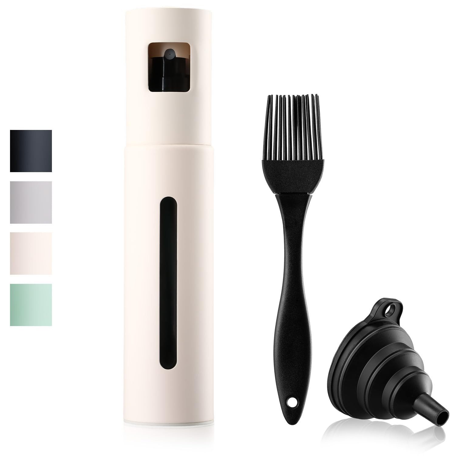 Ölspender Hochwertige Öl-Sprühflasche aus Edelstahl & Glas, für gesundes Kochen