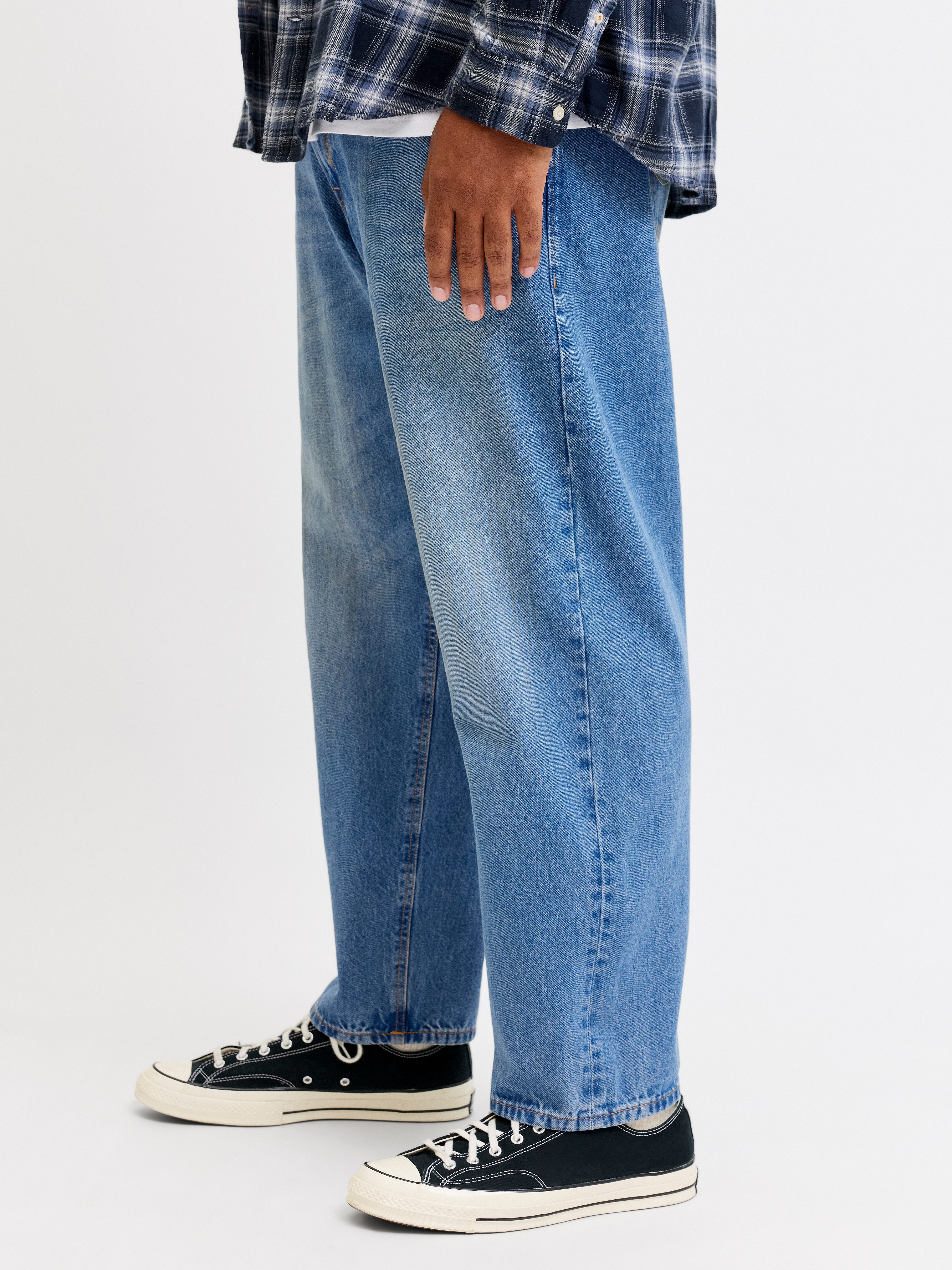 Jack & Jones PlusSize Relax-fit-Jeans JJICHRIS JJORIGINAL AT 044 SN PLS Baumwolle, relaxed fit