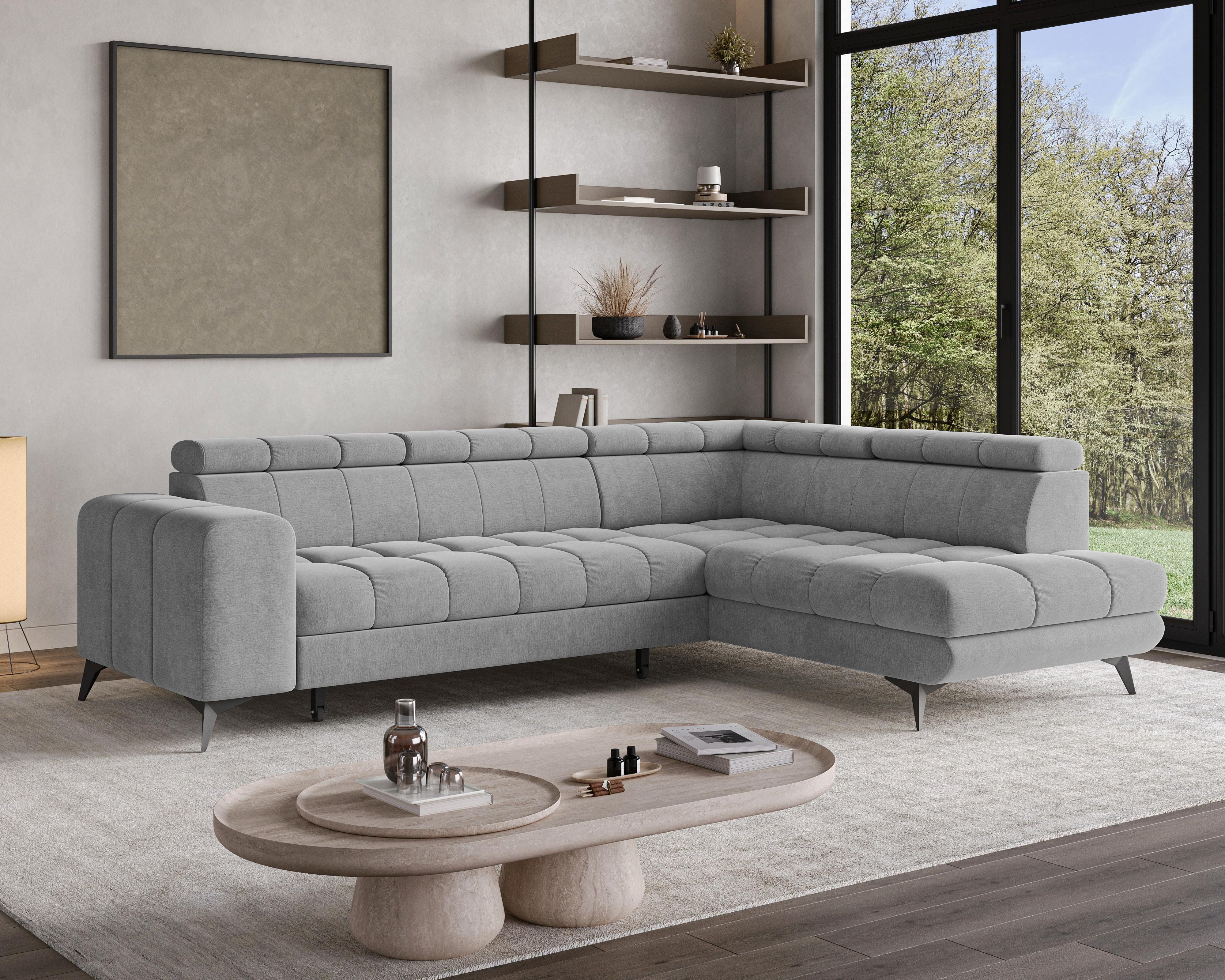 Chilly Möbel Ecksofa L-Form – Stilvoll & Einladend, 262x74 cm, Links, Monolith 85