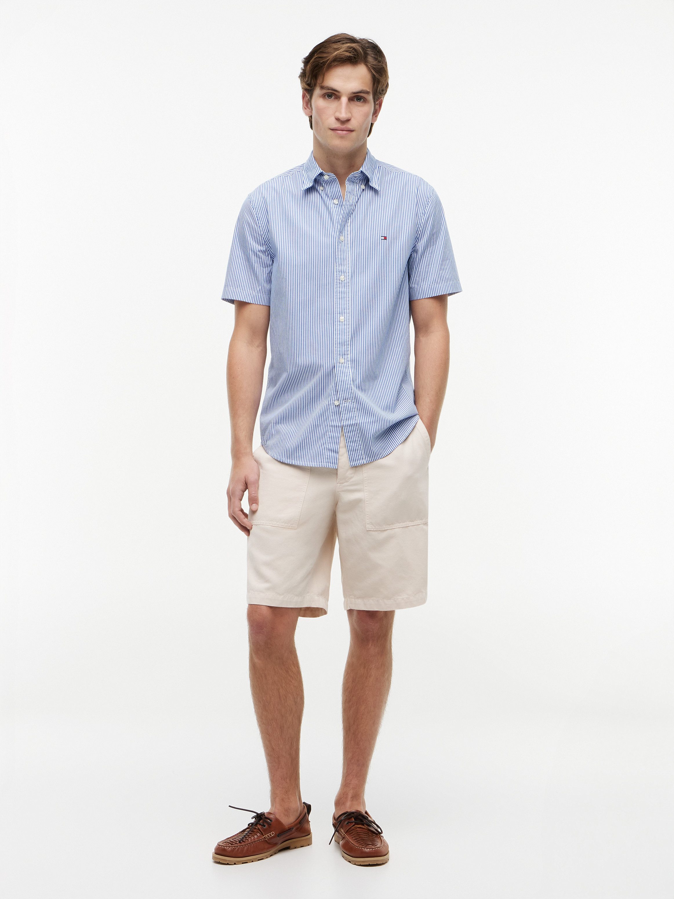 Tommy Hilfiger Kurzarmhemd FLEX POP CLASSIC STP S/S SHIRT – Bild 4 von 5