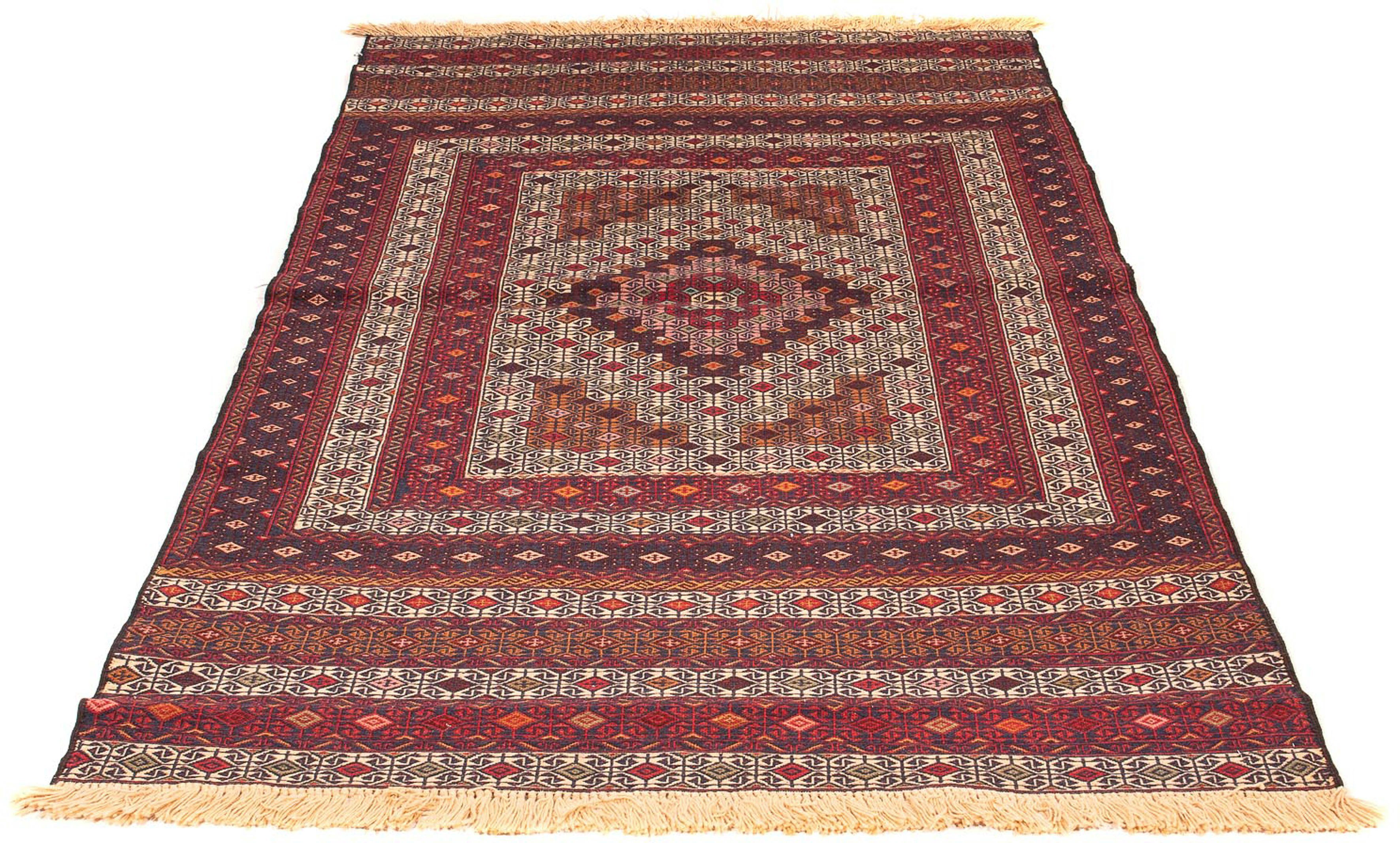 Wollteppich Kelim - Oriental - 183 x 115 cm - mehrfarbig, morgenland, rechteckig, Höhe: 4 mm, Wohnzimmer, Einzelstück