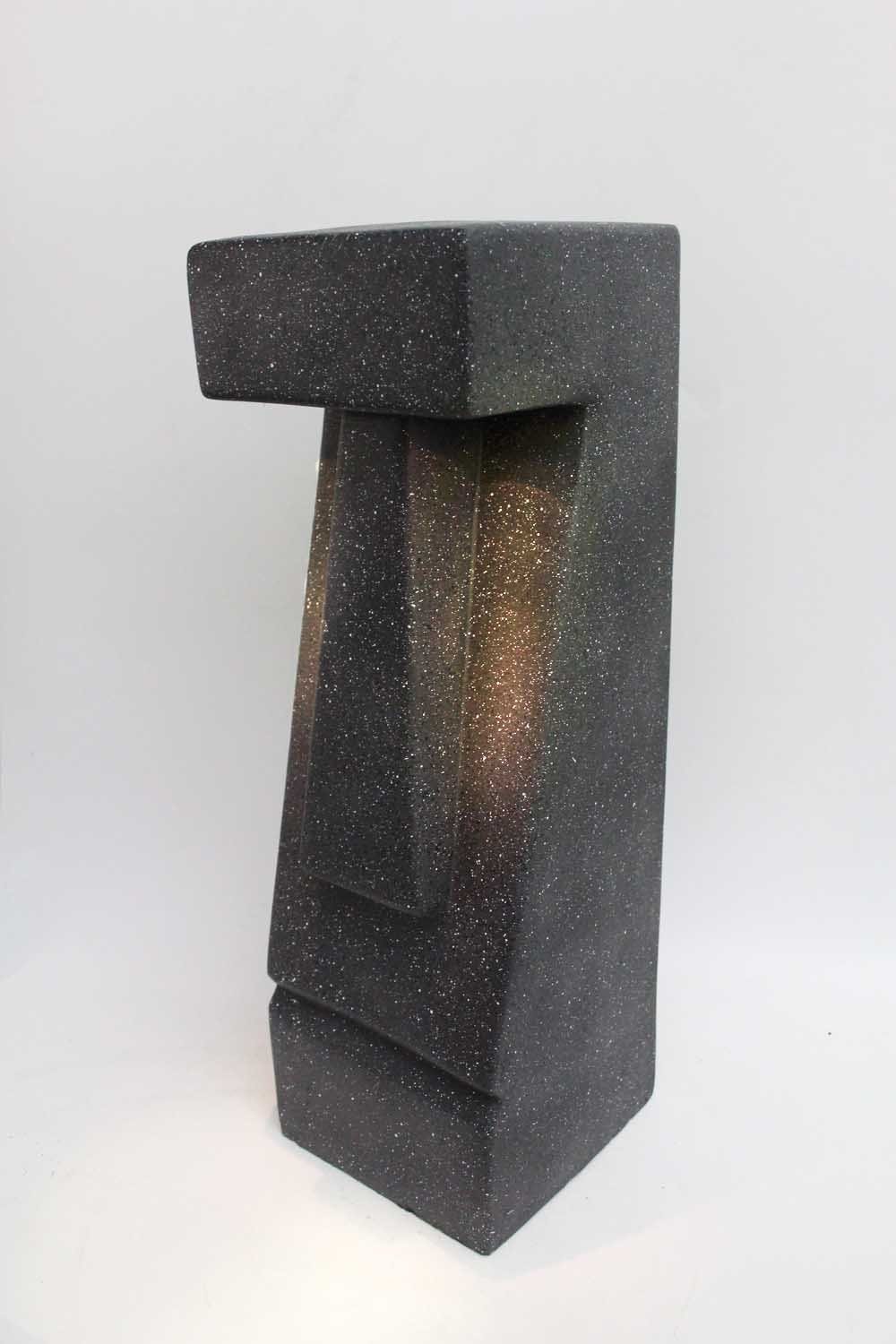 Arnusa LED Solarleuchte Gartenfigur Moai Statue Solarlampe Garten Deko Figur beleuchtet, LED fest integriert, warmweiß