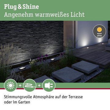 Paulmann Gartenleuchte Plug & Shine LED Fluter Ito in Anthrazit 6,1W 270lm IP67, keine Angabe, Leuchtmittel enthalten: Ja, fest verbaut, LED, warmweiss, Fassadenstrahler