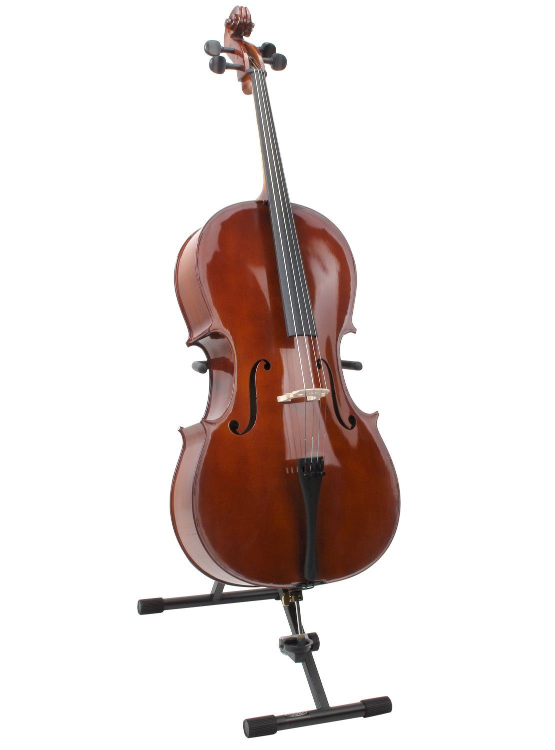 Classic Cantabile Musikinstrumentenständer Celloständer, Sehr robuste Stahlkonstruktion