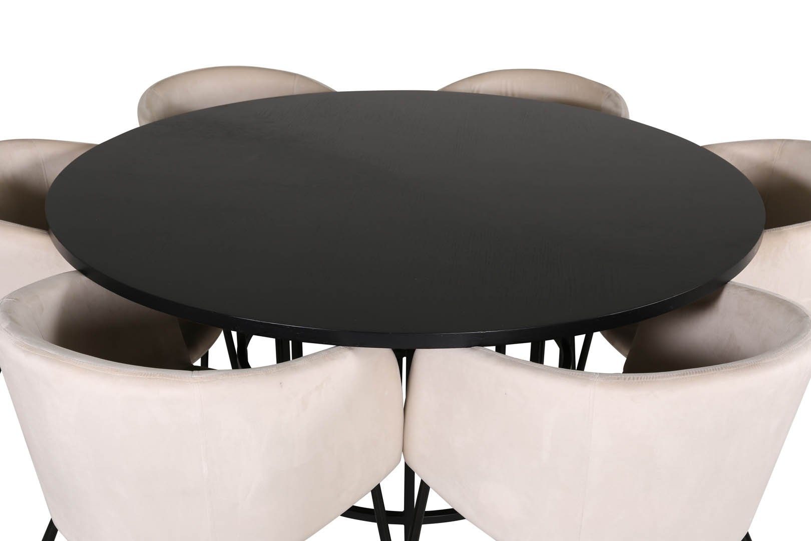 ebuy24 Essgruppe Copenhagen Essgruppe Esstisch braun günstig online kaufen