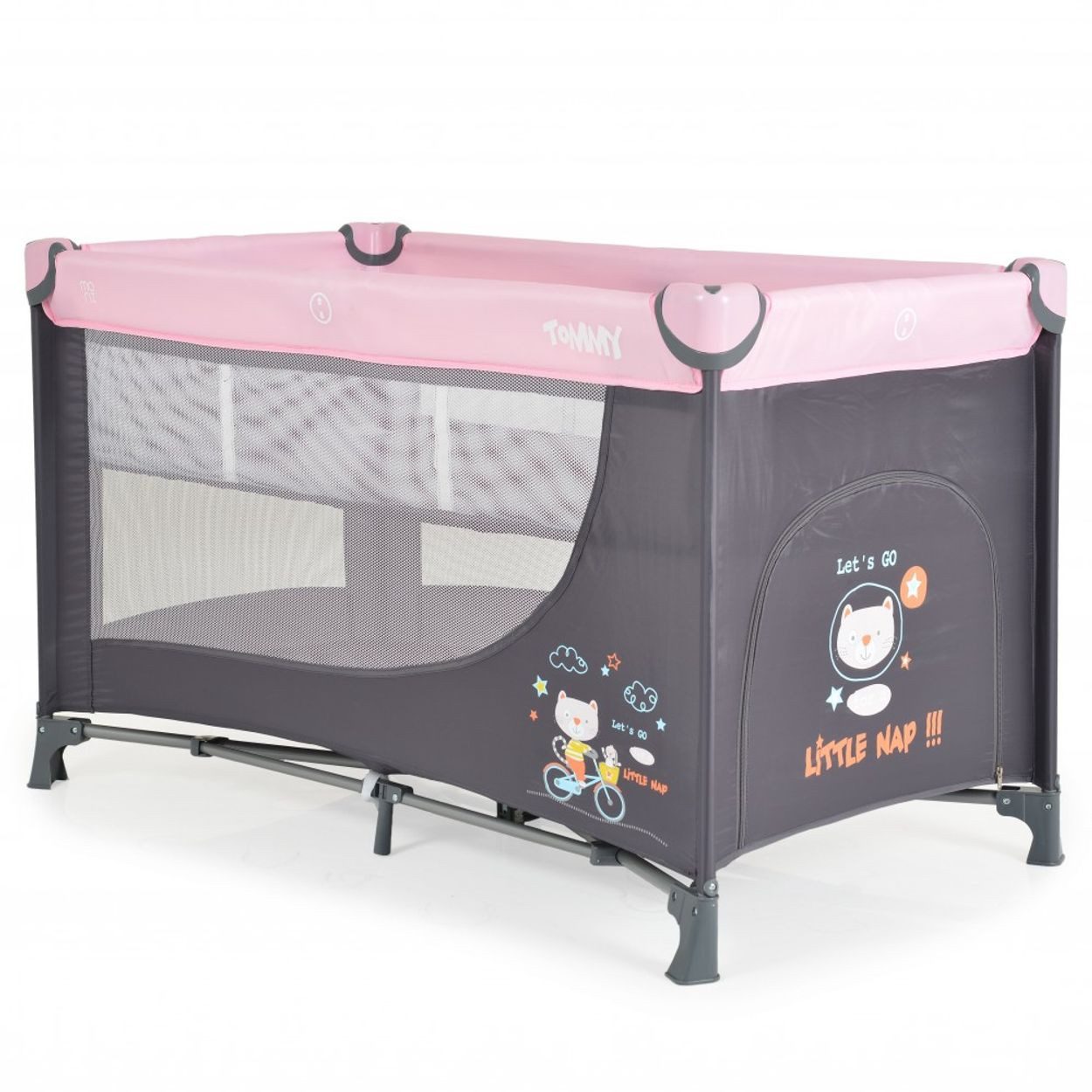 Moni Baby-Reisebett Reisebett Tommy, 2 Ebenen, Faltmatratze Seiteneingang Tragetasche Laufstall