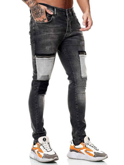 OneRedox Straight-Jeans J-8034C (Jeanshose Designerjeans Bootcut, 1-tlg., im modischem Design) Freizeit Business Casual
