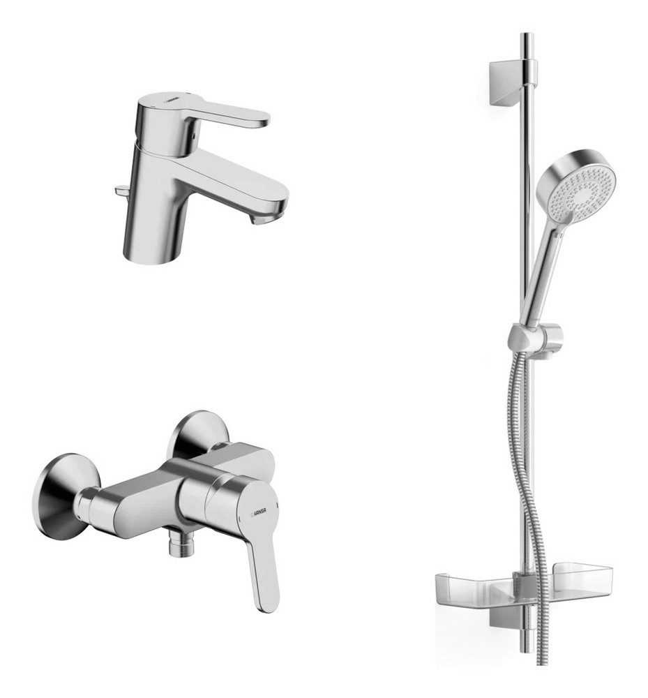 HANSA Waschtischarmatur Hansaprimo Brause Paket 02