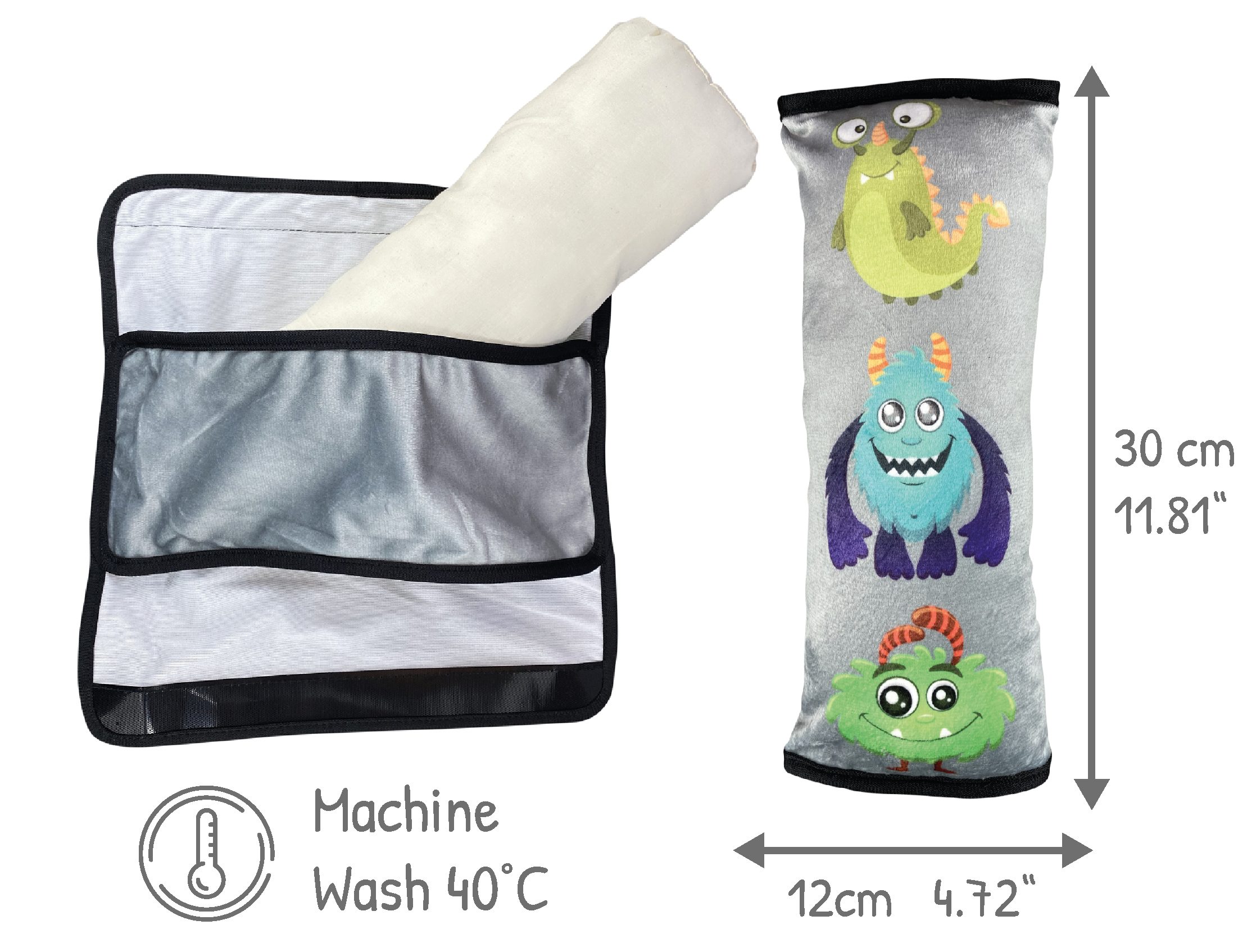 HECKBO Schlafkissen Auto Schlafkissen Monster Motiv günstig online kaufen