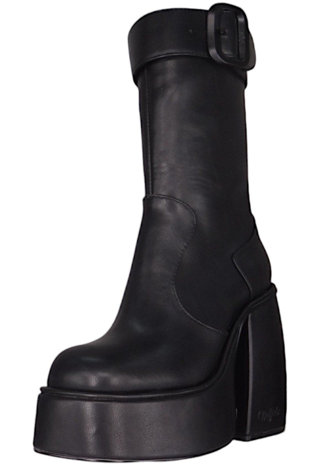 1220059 Heart Bootie Buckle Black Stiefel