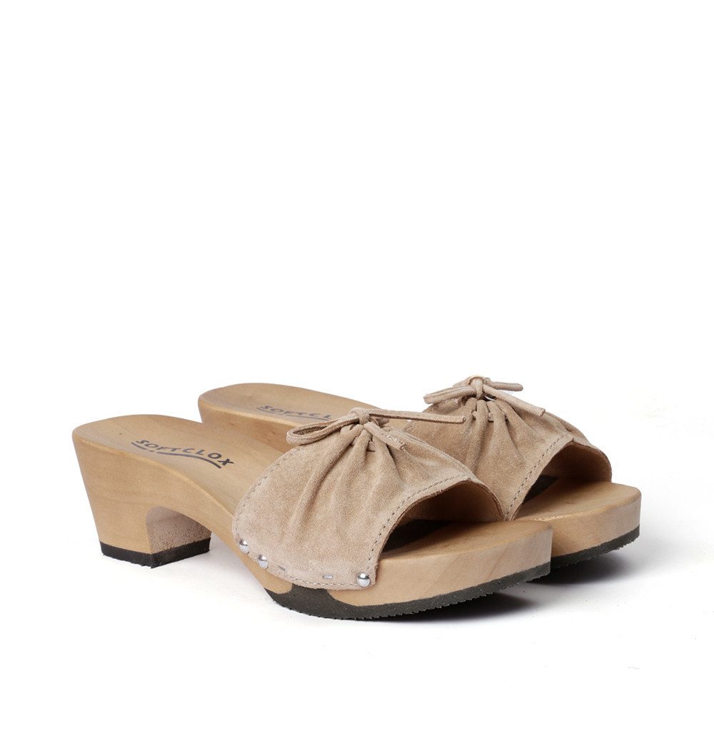 Softclox KIRSTEN Kaschmir taupe (hazelnut) Pantolette günstig online kaufen
