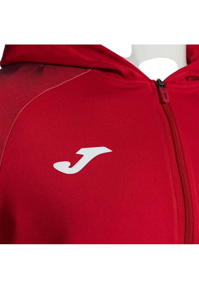 Joma Trainingsjacke Kapuzenjacke Elite XI Full-Zip (Fleece-Futter) rot Herren