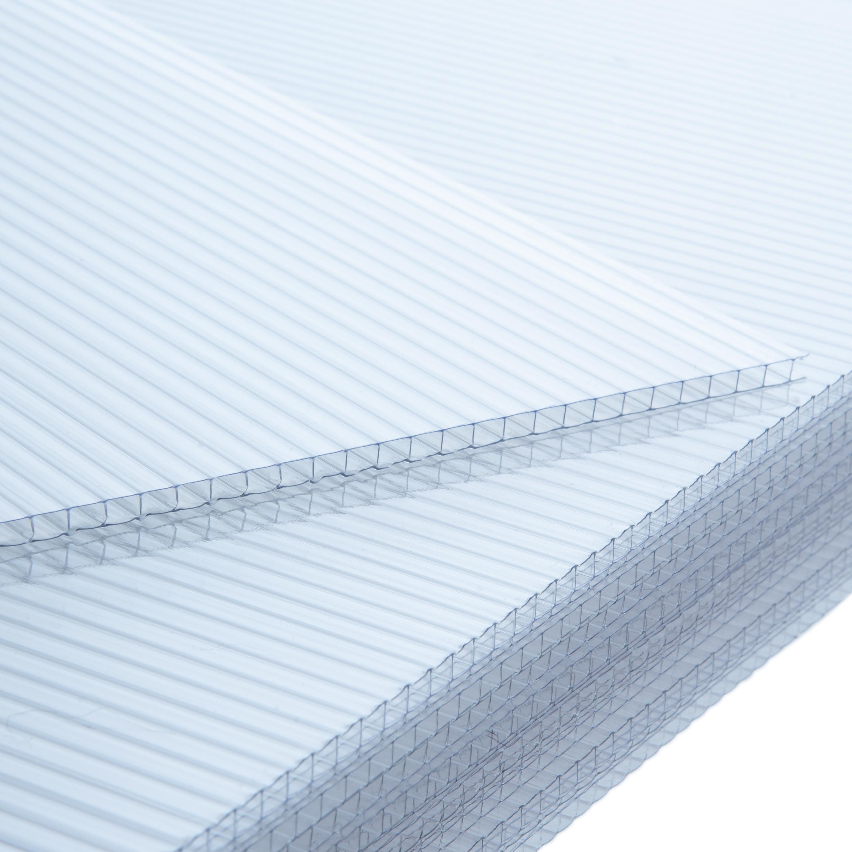 ESTEXO Hohlkammerplatte Doppelstegplatte 14x Gewächshausplatte Polycarbonat Stegplatte
