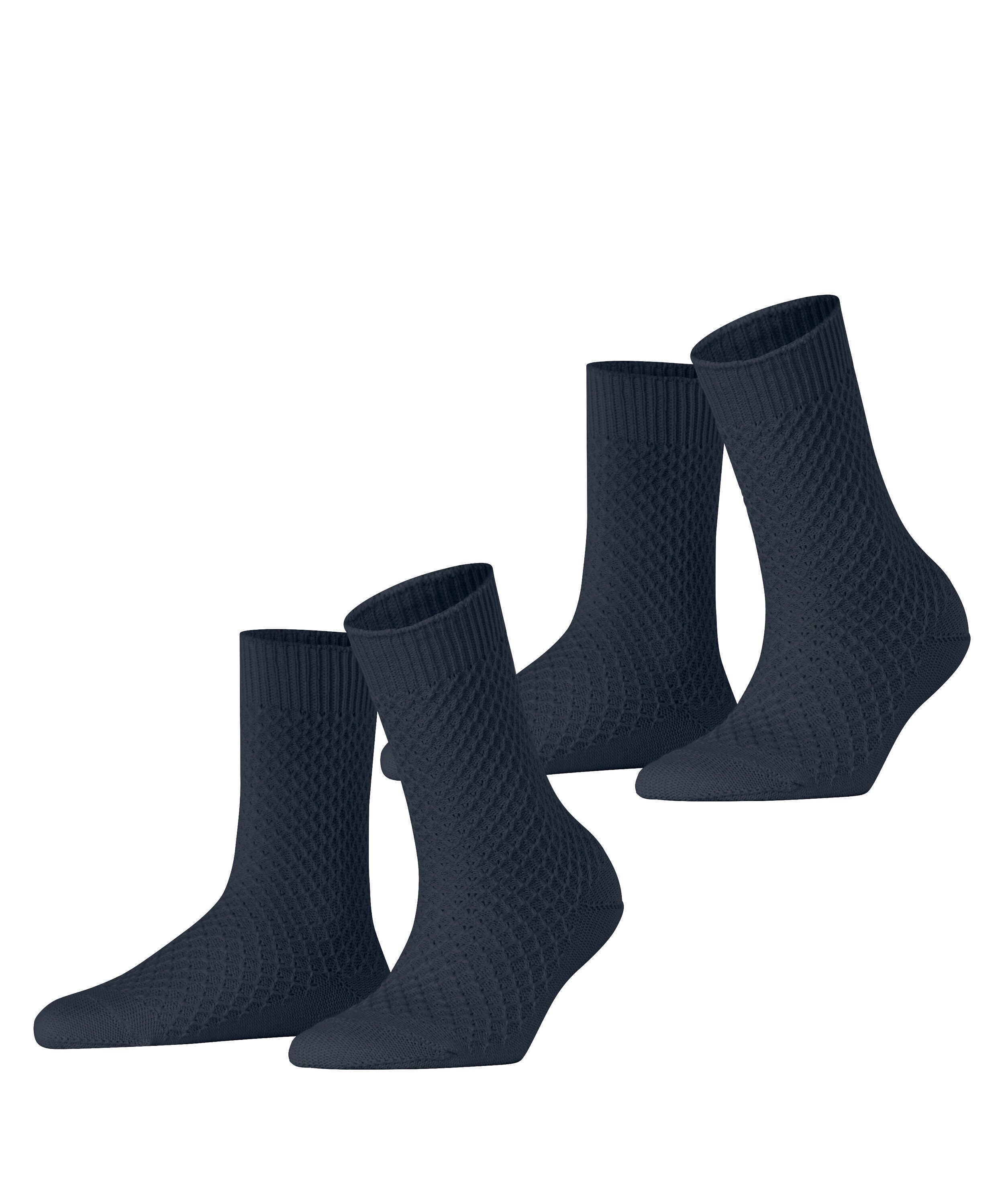 Socken Diamond Knit 2-Pack