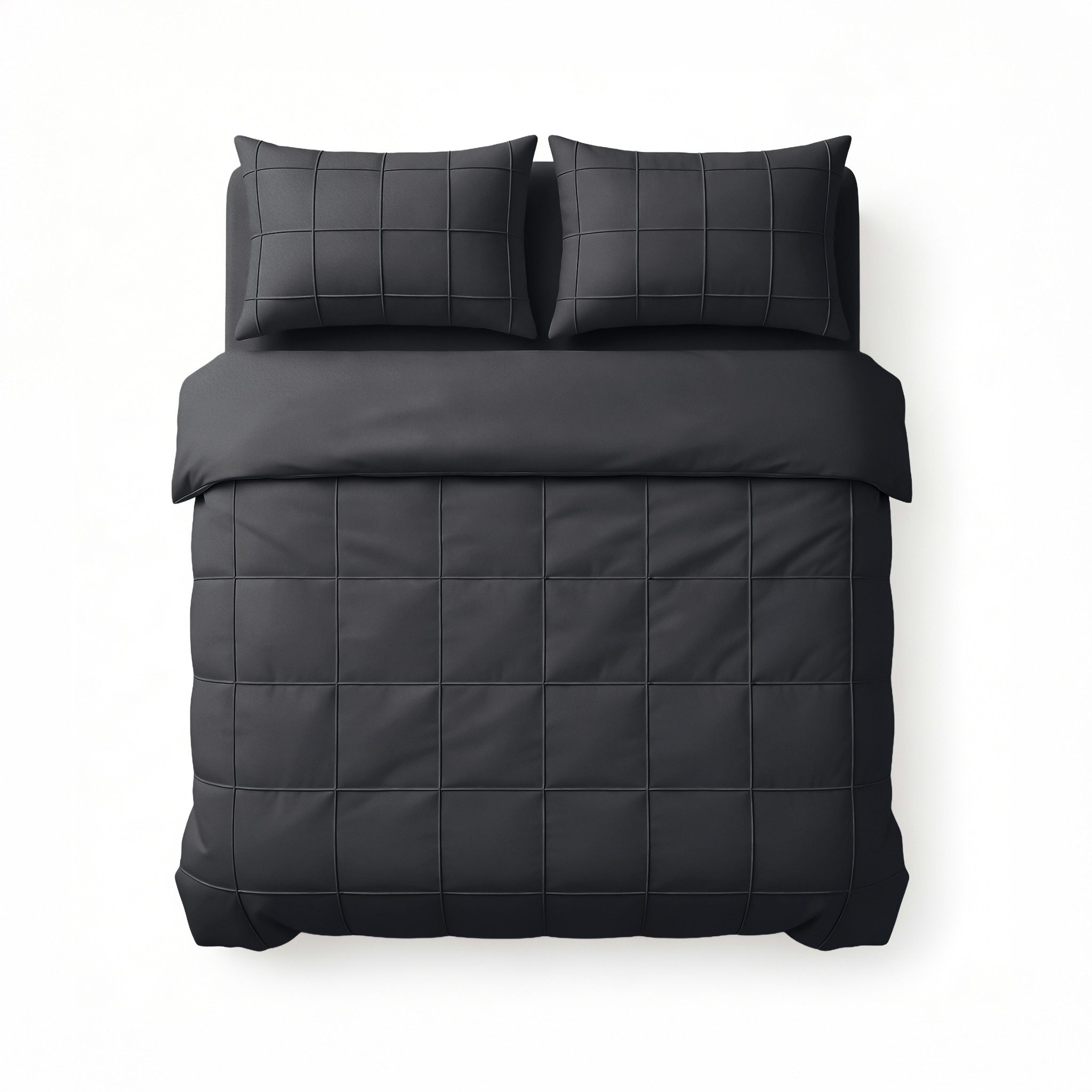 Sitheim® Bettwäsche SLEEPTIME FRESH CHECK PINTUCK Bettbezug & Kissenbezüge, Mikrofaser, 3 teilig – Bild 5 von 5