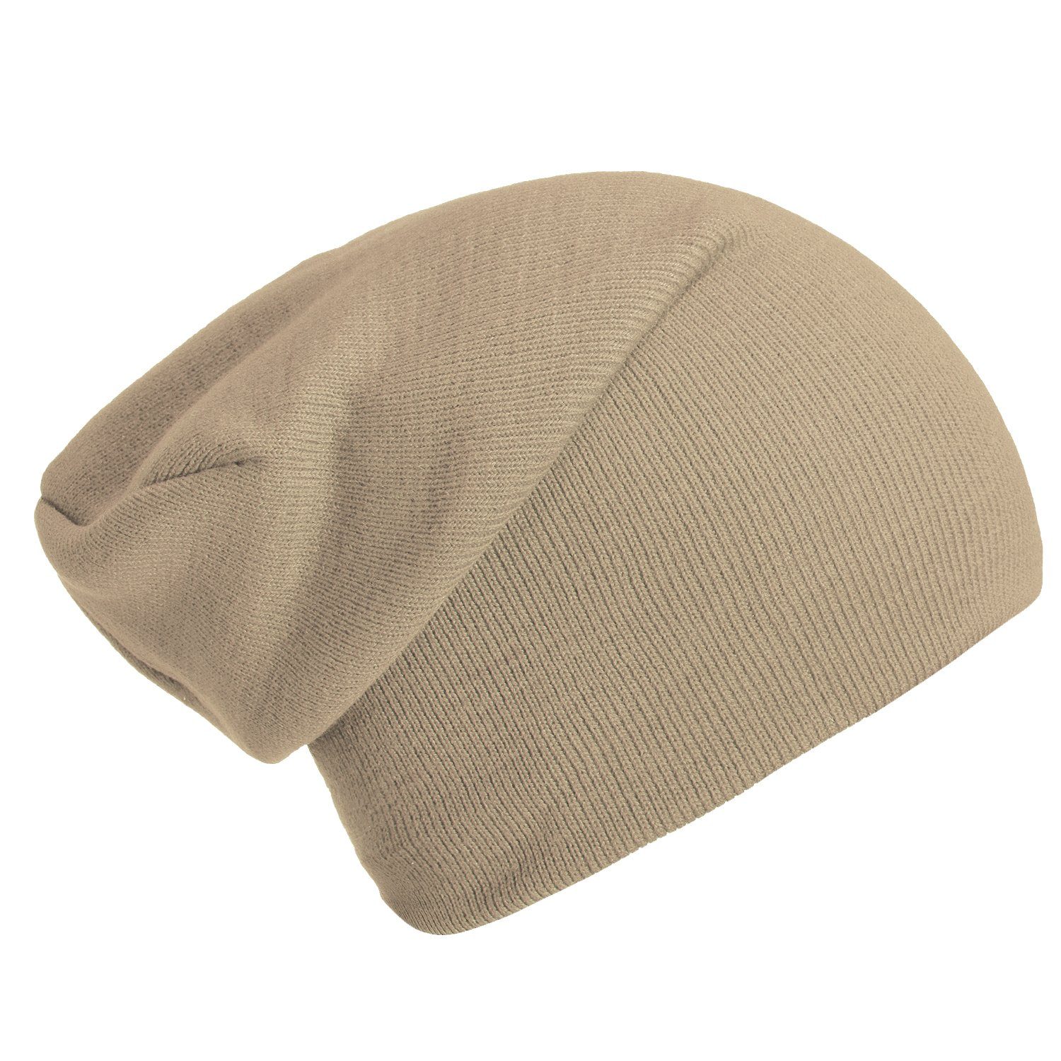 DonDon Beanie Schlauchmütze Mütze (Packung, 1-St) Wintermütze, klassischer Slouch-Beanie
