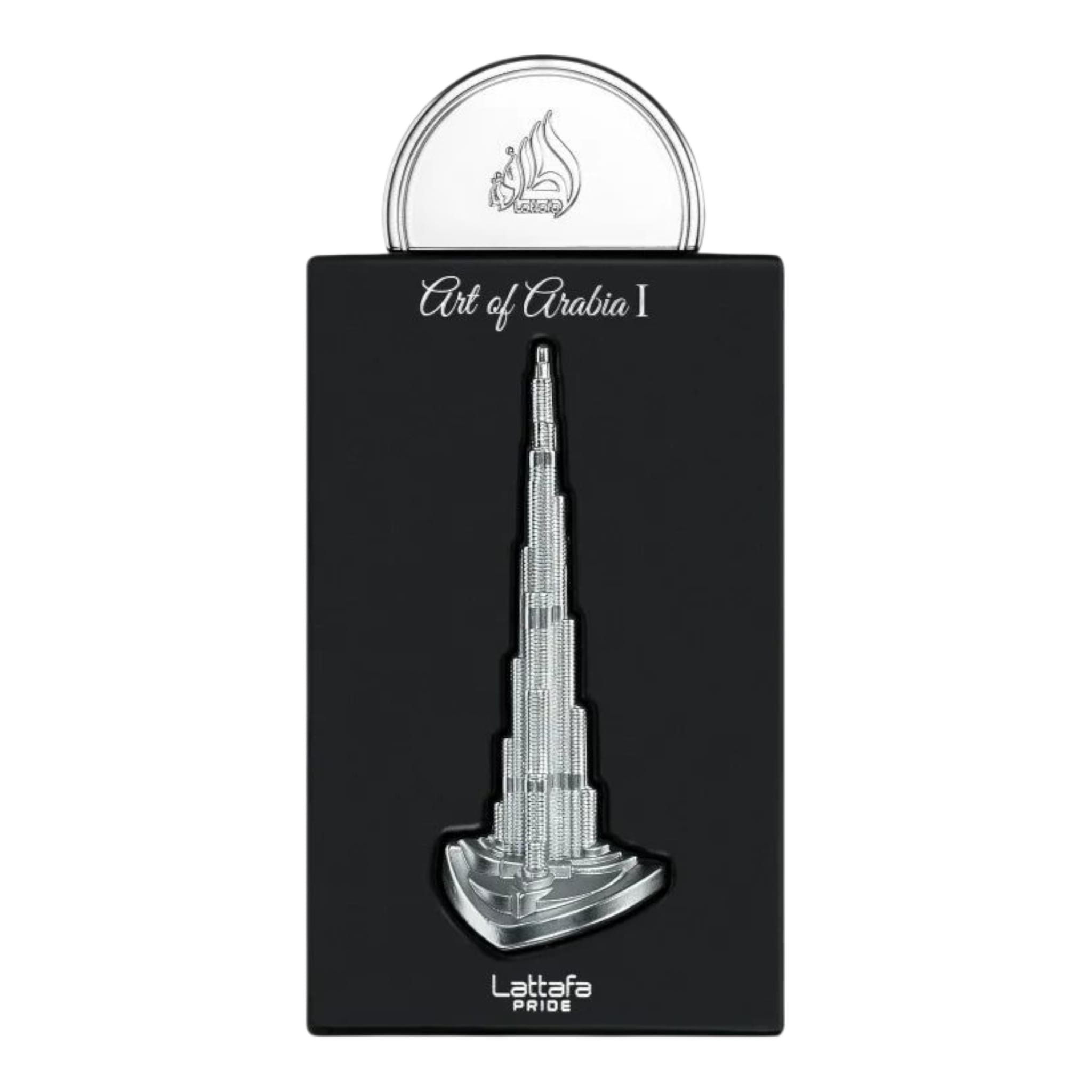 Lattafa Duft-Set Pride Art Of Arabia I Eau de Parfum 100 ml + Parfümzerstäuber (leer)