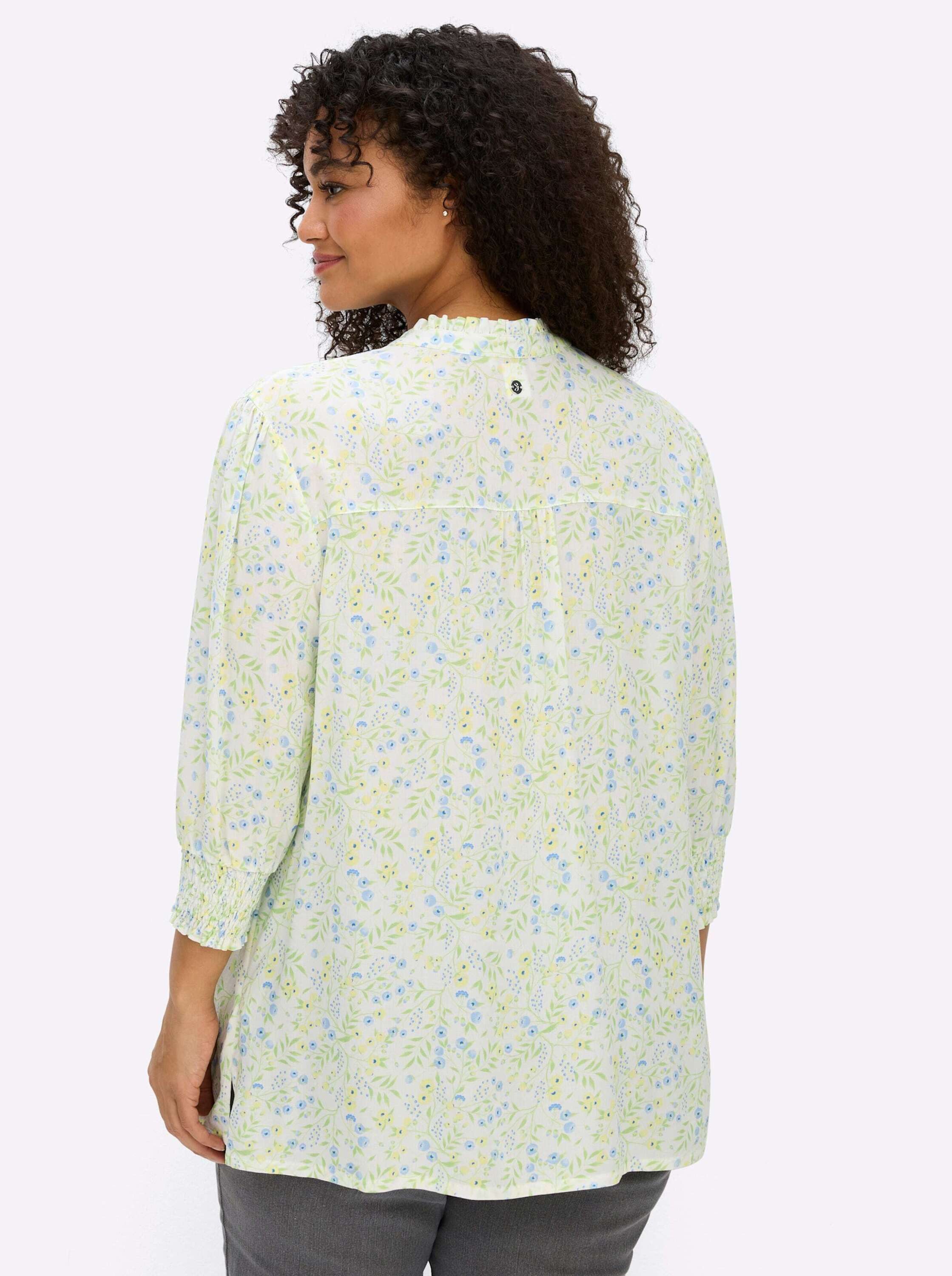 Sheego Klassische Bluse 3/4-Arm-Bluse 3/4-Arm