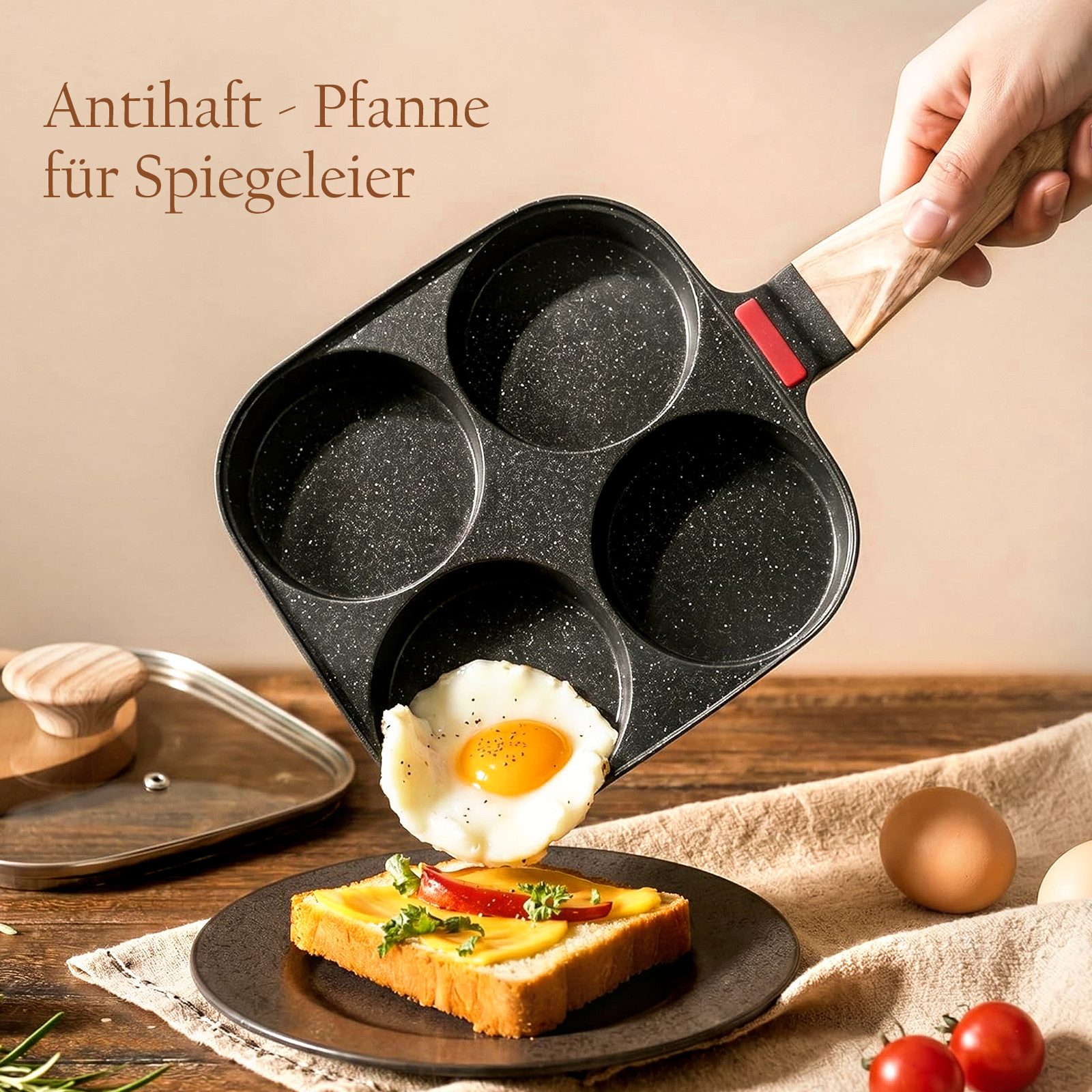 Fine Life Pro Bratpfanne, 4 Paneele