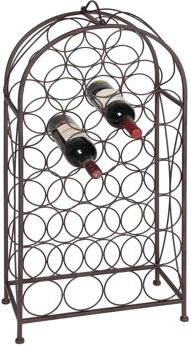 Ambiente Haus Flaschenhalter Flaschenständer gr 93cm - antikbraun, (1-St)