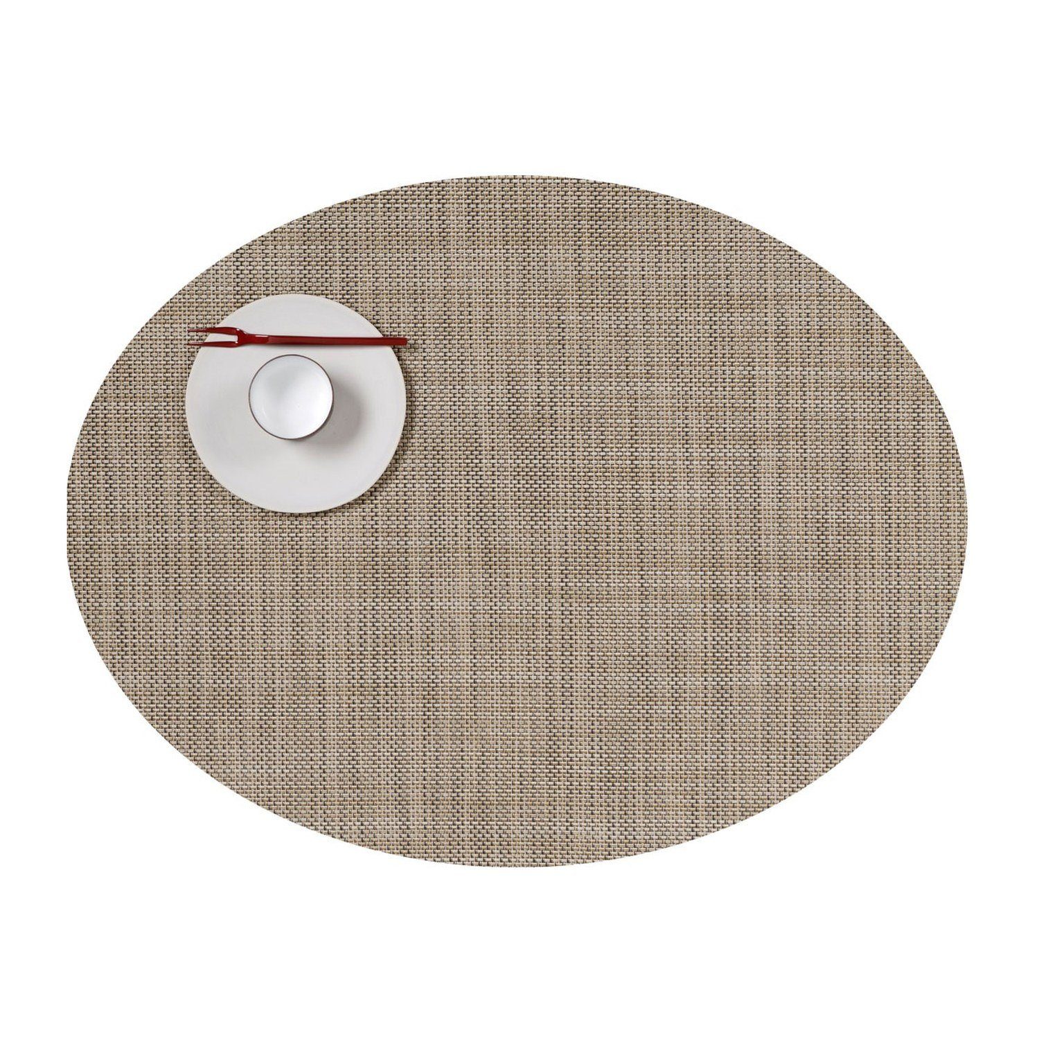Chilewich Platzset Mini Basketweave Oval Linen, (1-St)